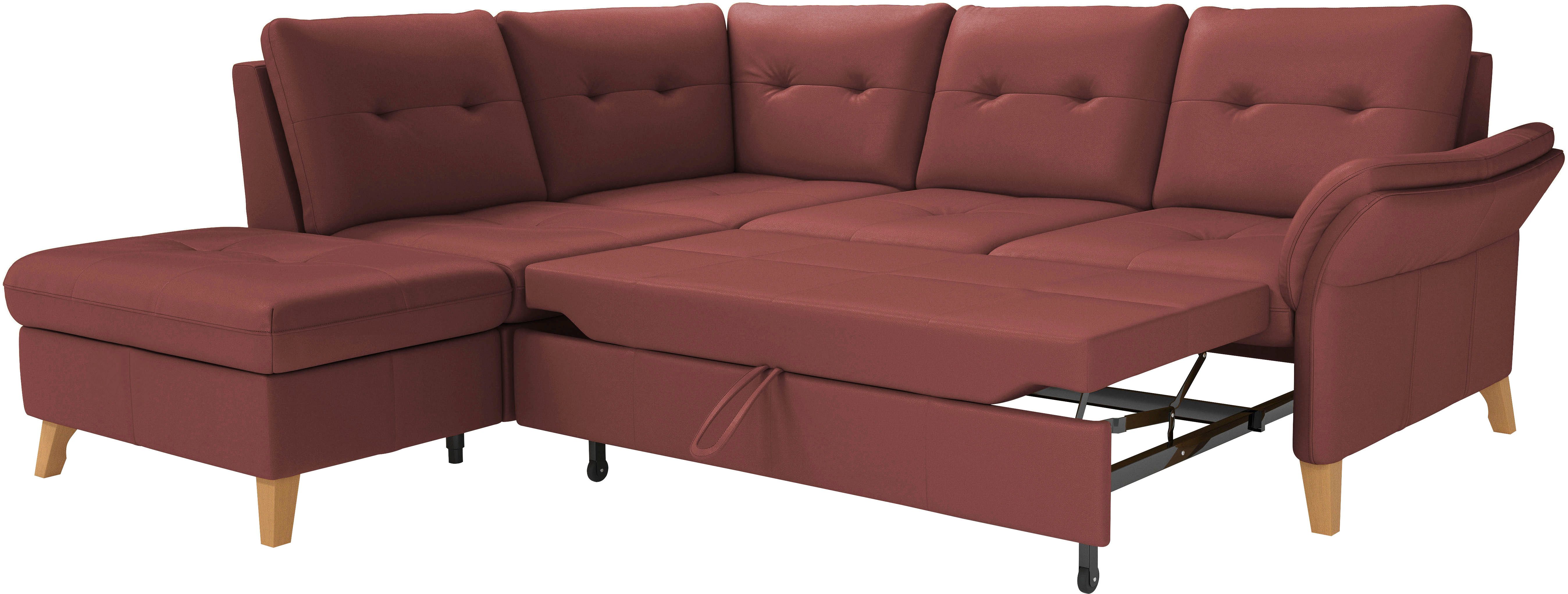 sit&more Hoekbank Göteborg inclusief zitdiepteverstelling, optioneel met bedfunctie & bedlade