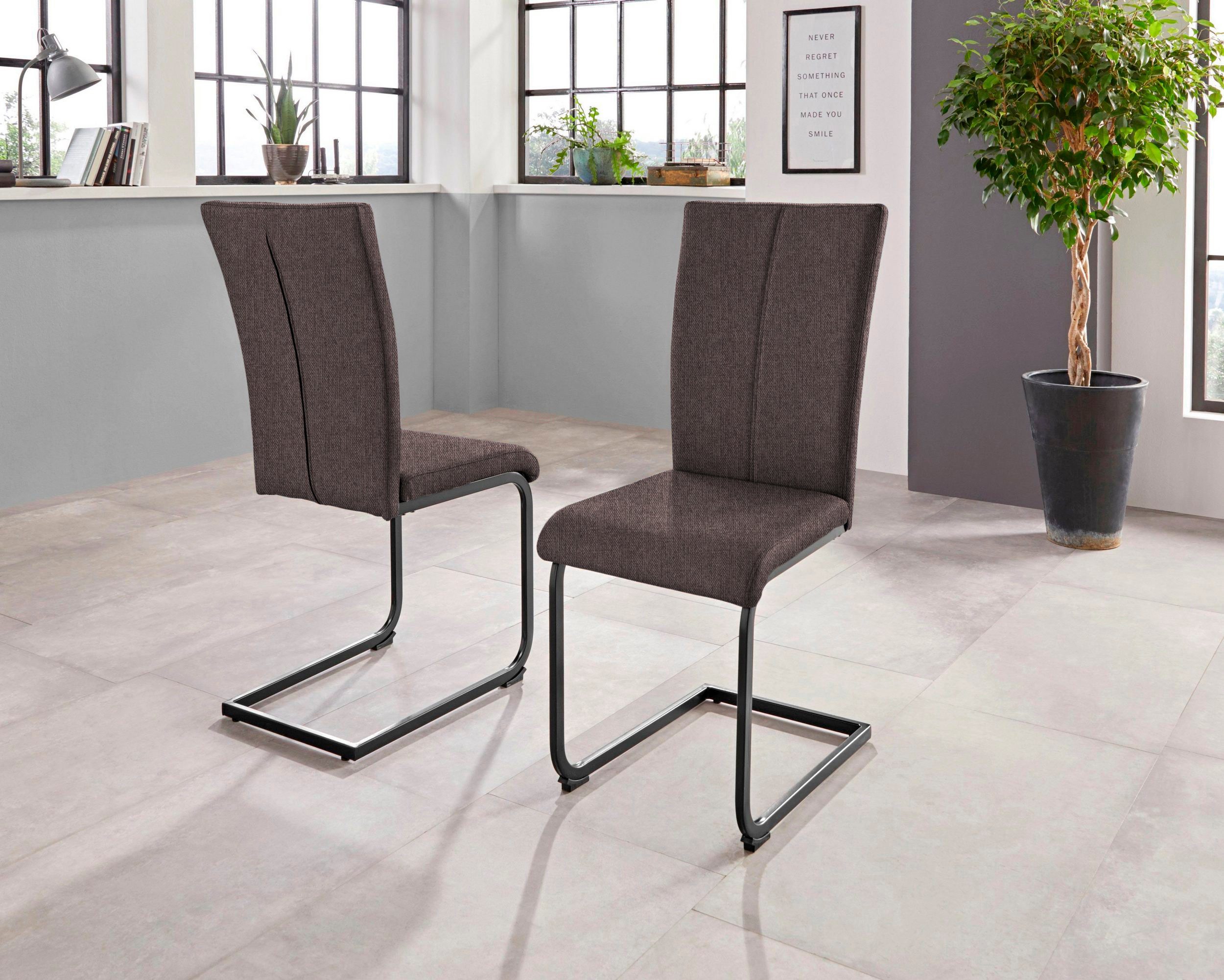 Home affaire Vrijdragende stoel Oliver Stoel belastbaar tot 120 kg (set, 2 stuks)
