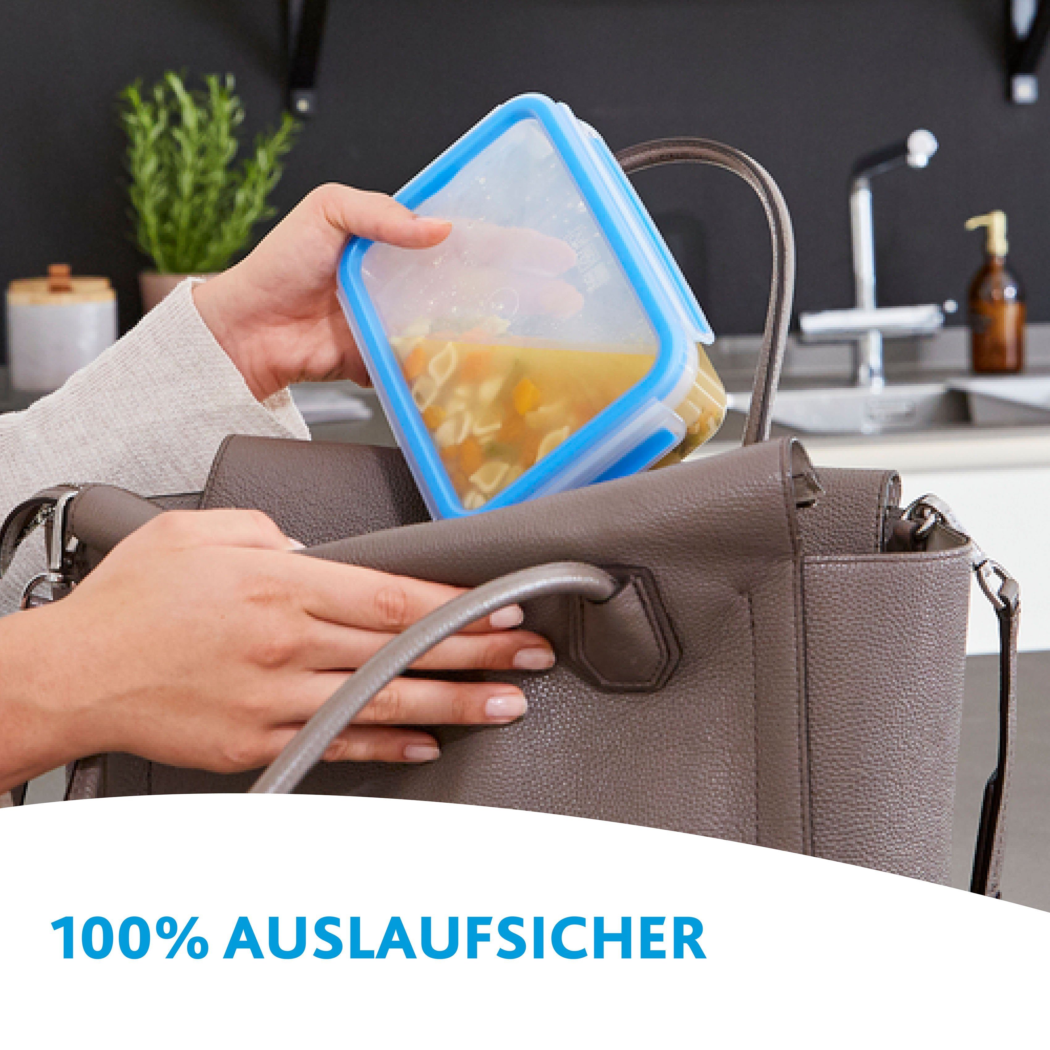 Emsa Vershoudtrommel Clip & Close Set: 10-delig, 5x0,8L, 5x deksel, kunststof, hygiënisch, versheidafdichting (set, 10-delig)