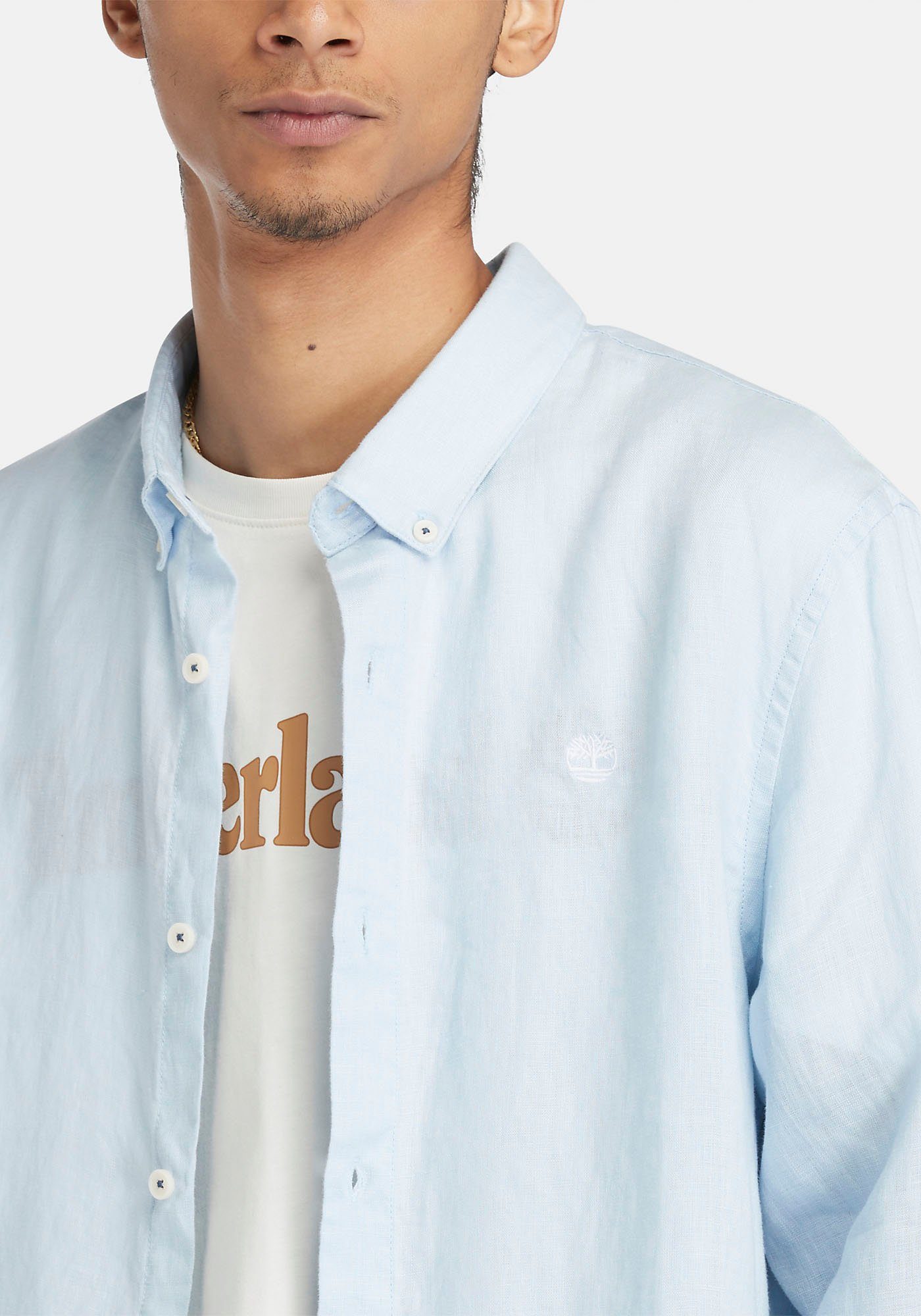 Timberland Overhemd met lange mouwen MILL BROOK Linen Shirt