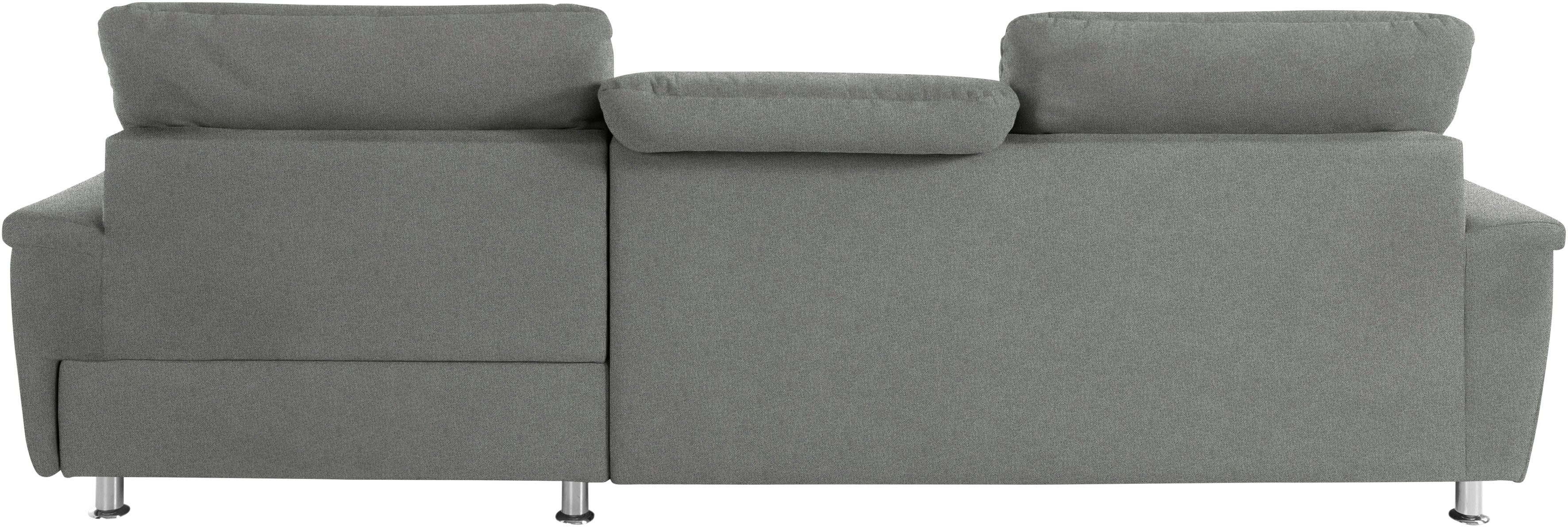 DOMO collection Hoekbank Franzi, tijdloos en elegant, moderne zittingstikking, L-Vorm