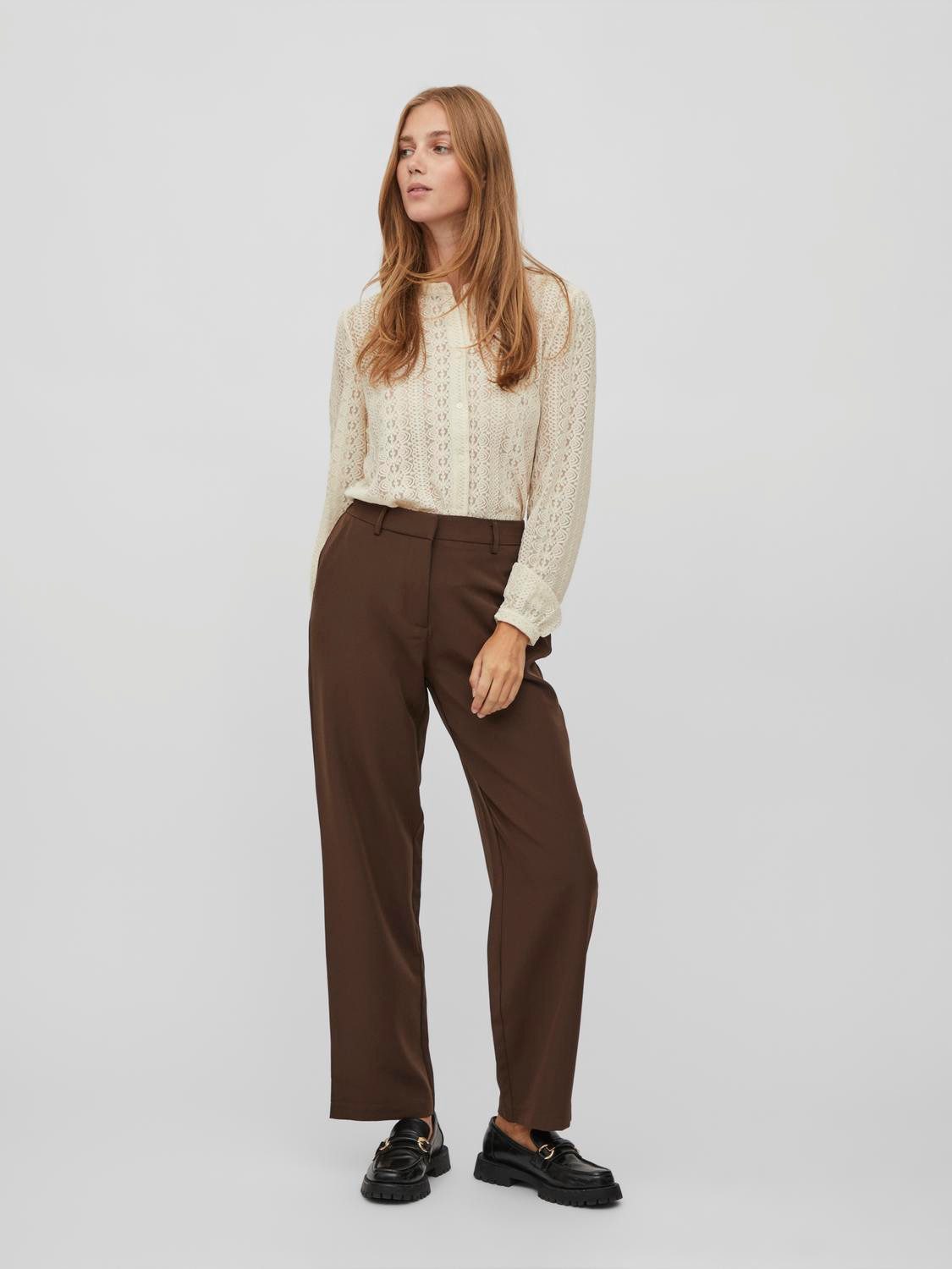 Vila Shirt VICHIKKA LACE L/S SHIRT- NOOS