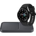 samsung smartwatch galaxy watch4 classic r890, 46mm + wireless charger duo zwart