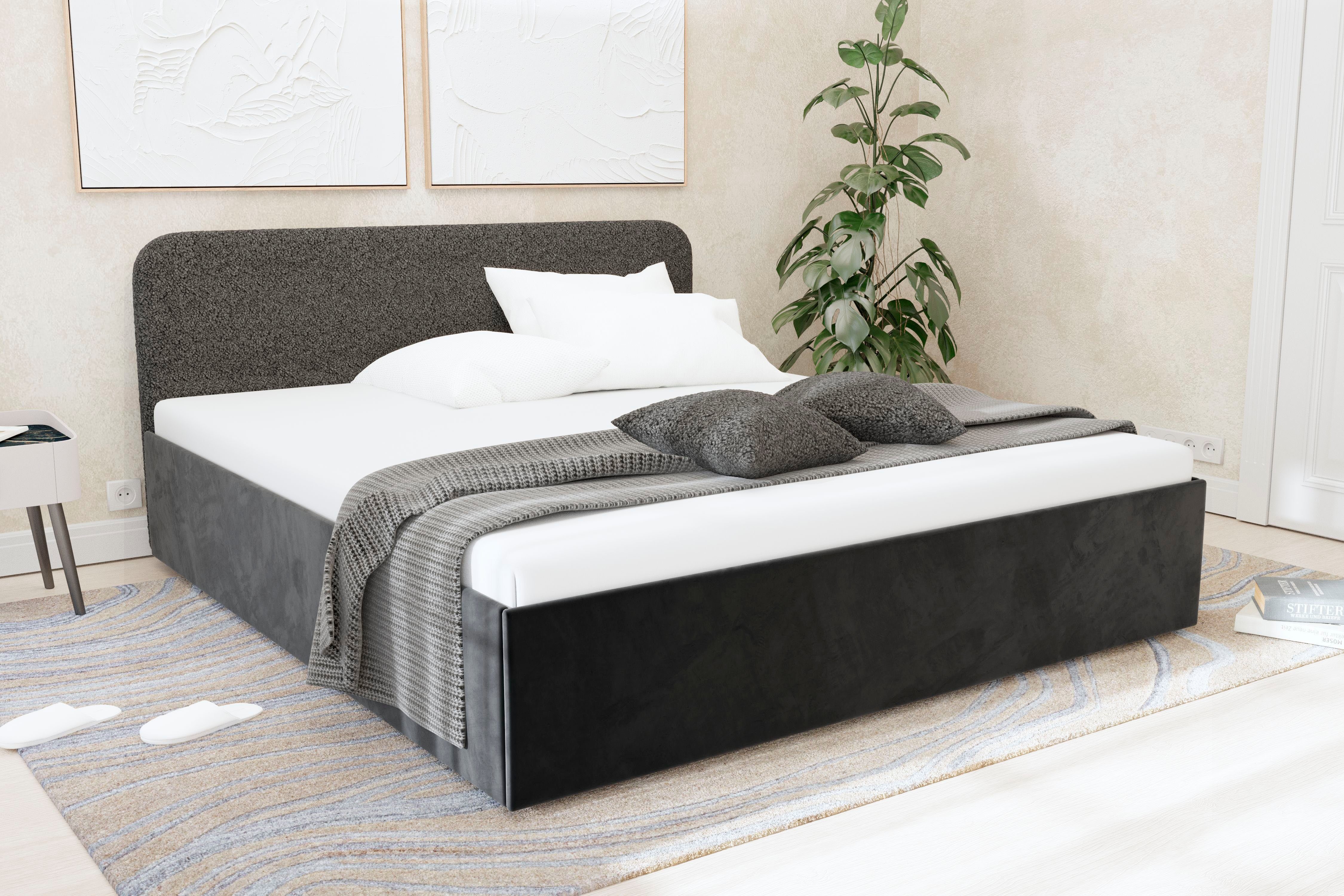 Westfalia Polsterbetten Gestoffeerd bed Shawn bed verkrijgbaar in twee verschillende hoogtes