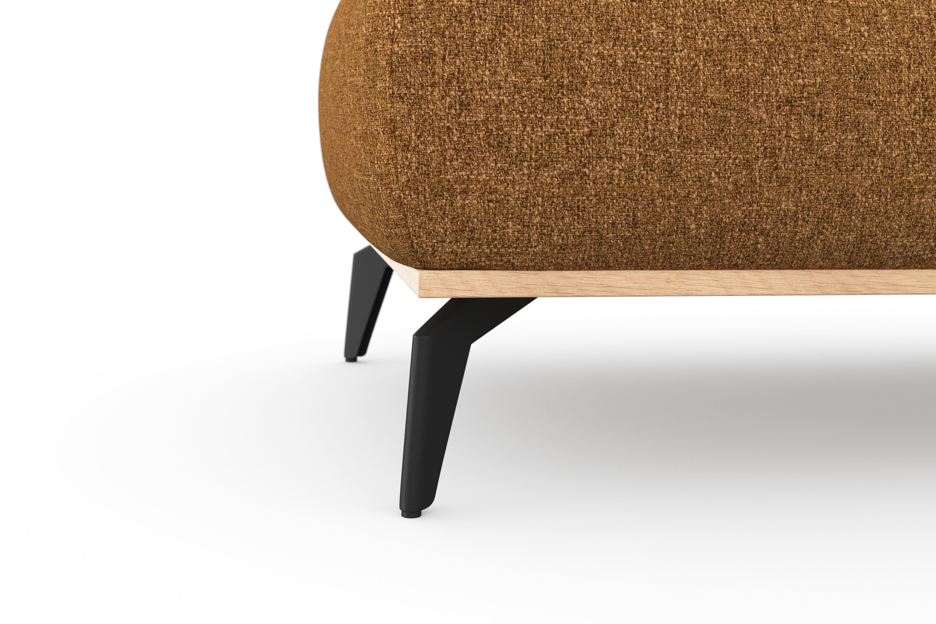Places of Style Hocker Fjord Met een houten lijst van massief beuken eikenkleurig, met poten 15 cm hoog