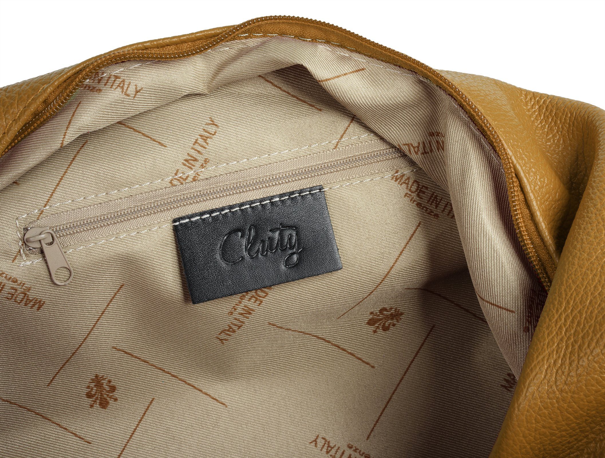 Cluty Shopper echt leer, made in italy