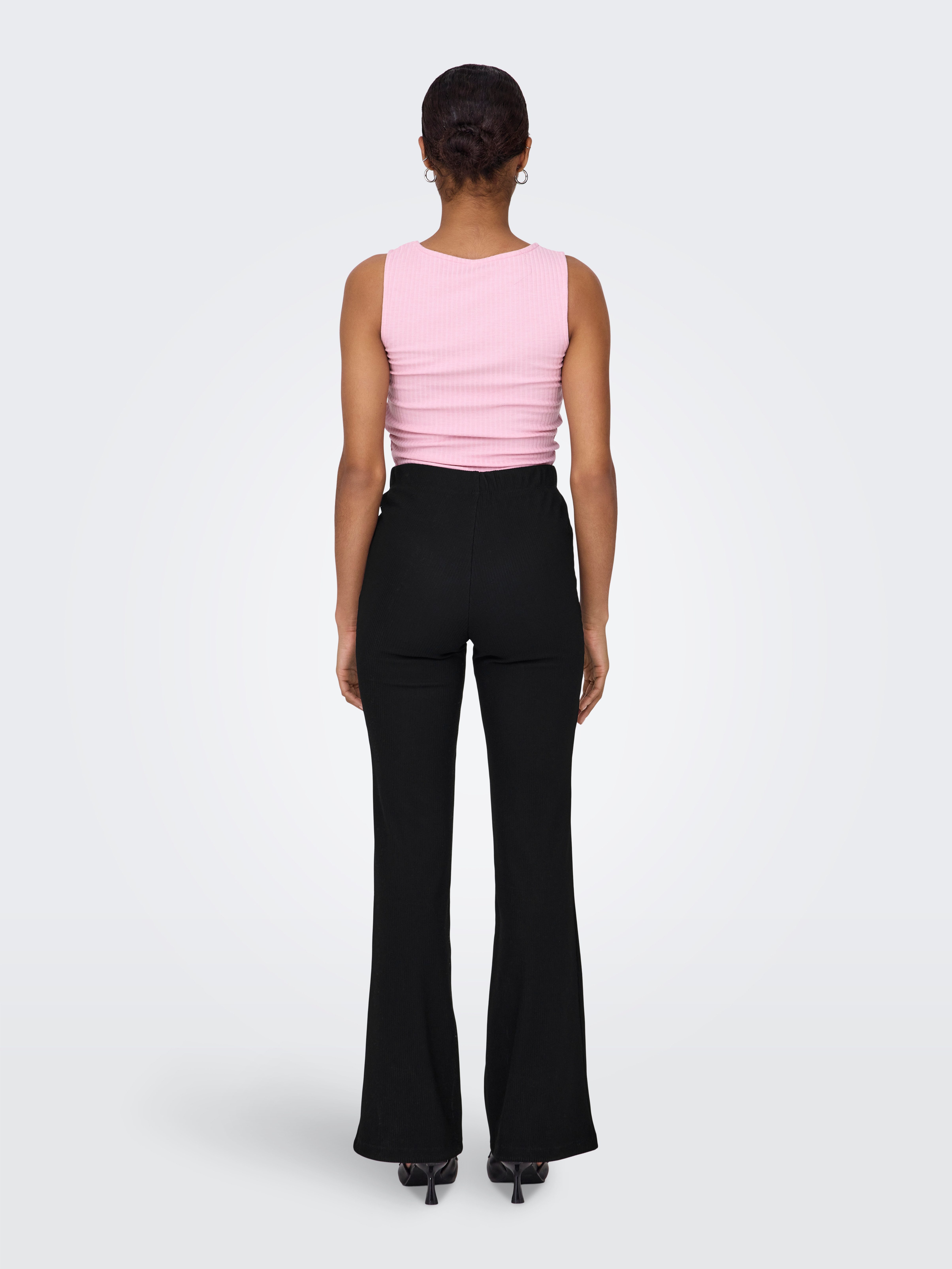 Only Jerseybroek ONLFEVER RIB FLARED PANTS JRS NOOS