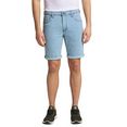 mustang jeansshort washington shorts elastische katoenmix blauw