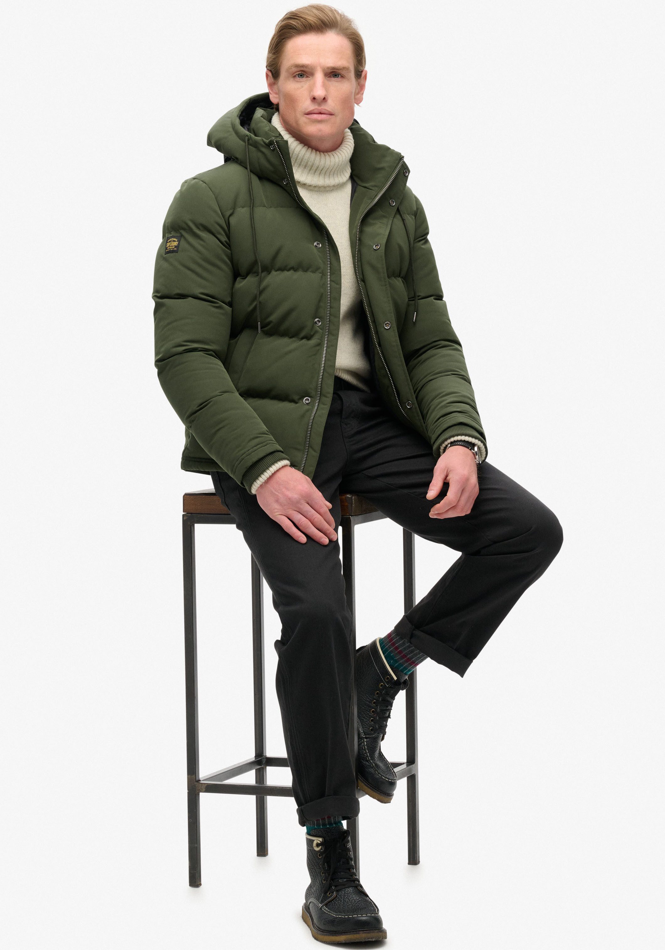 Superdry Gewatteerde jas Everest Hooded Puffer Jacket
