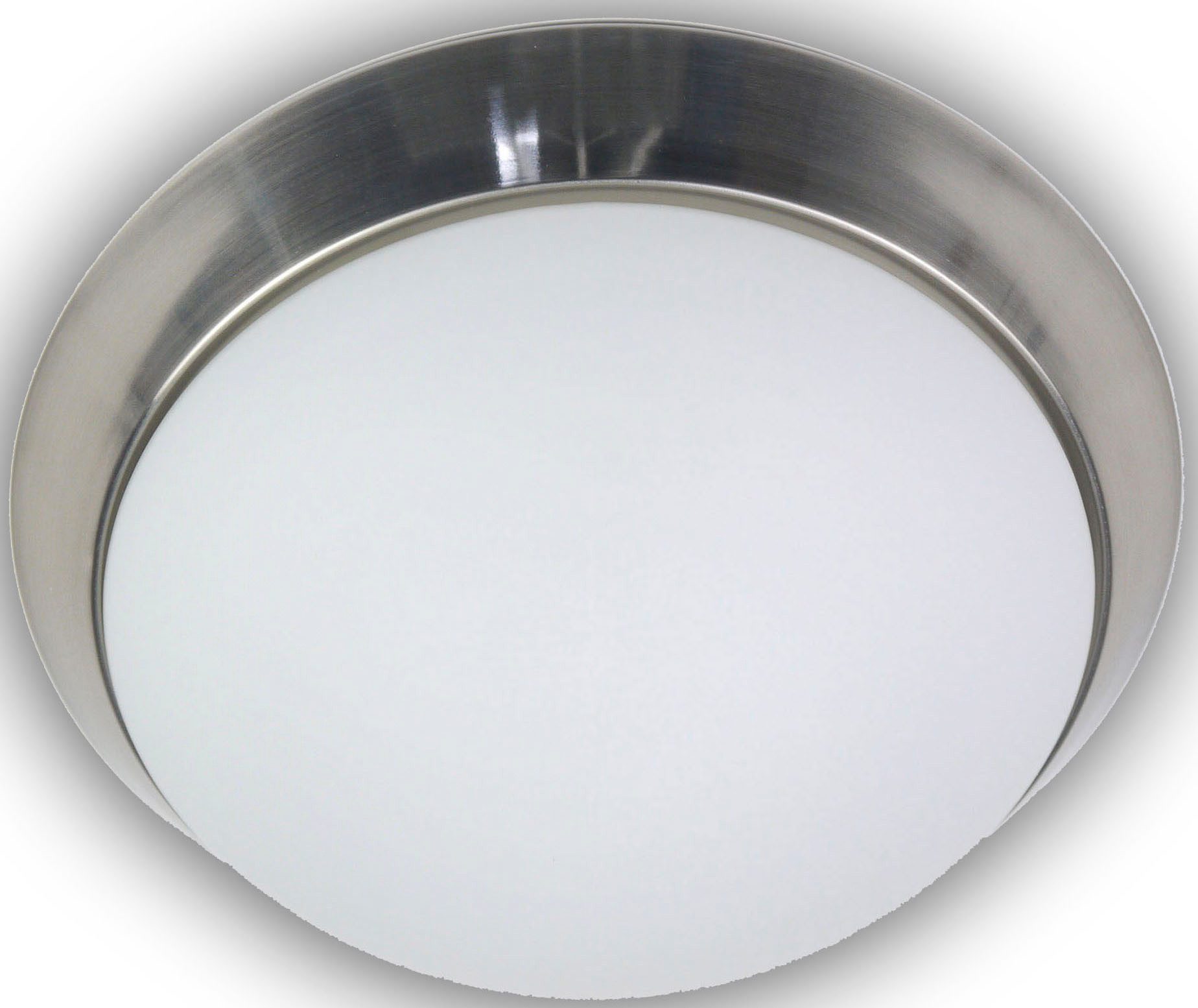 niermann Plafondlamp Opal matt, Dekorring Nickel matt, 40 cm, HF Sensor (1 stuk)