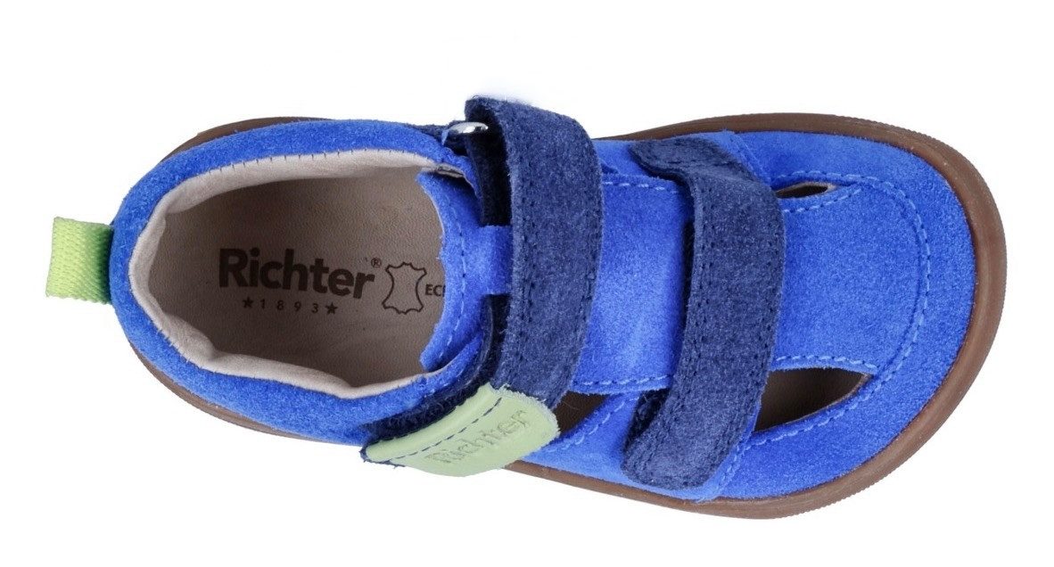 Richter Babyschoentjes Samy WMS: gemiddeld Sandaal met klittenband, maat sjabloon om te downloaden