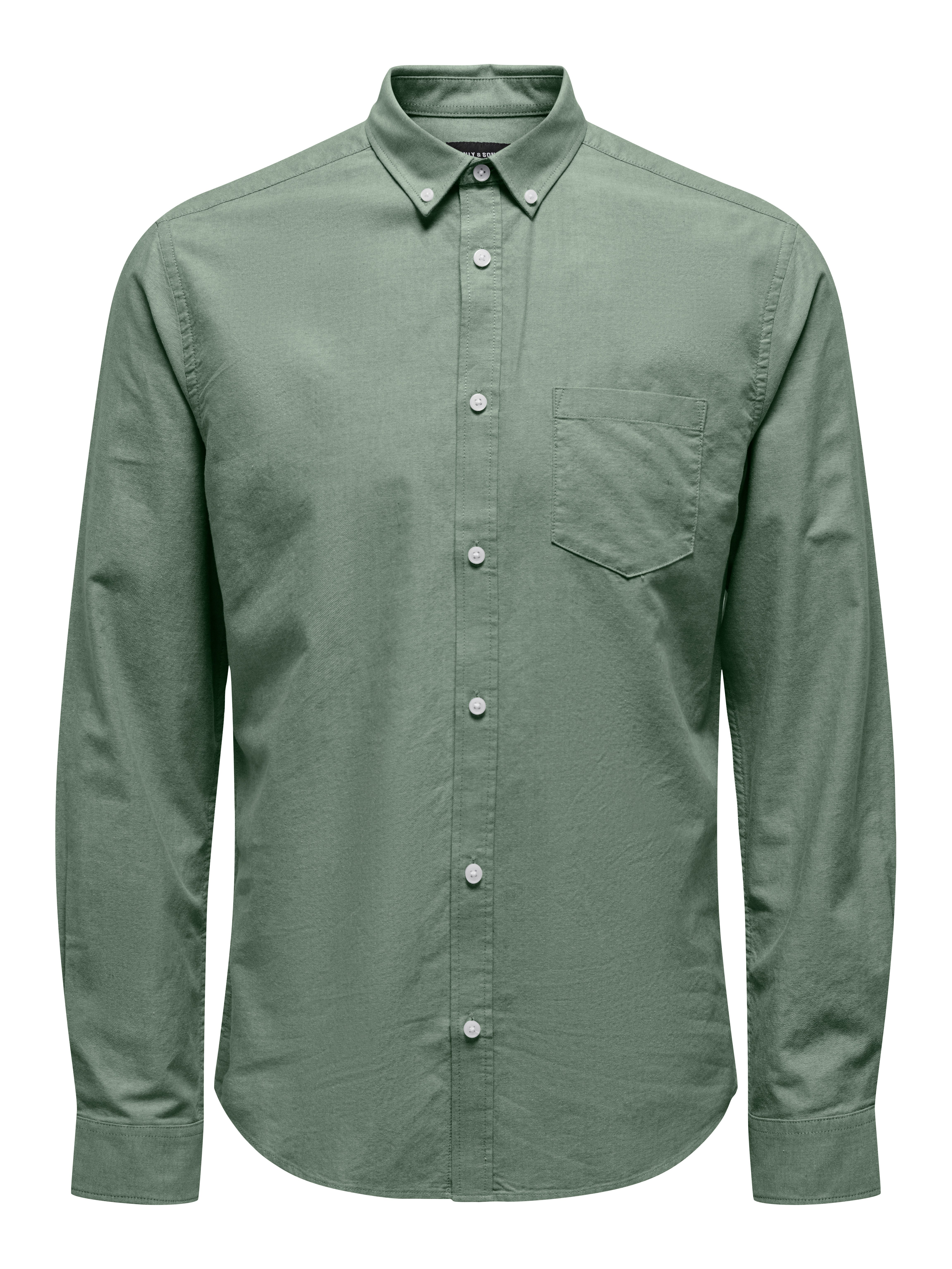 ONLY & SONS Overhemd met lange mouwen ONSALVARO SLIM LS OXFORD SHIRT NOOS