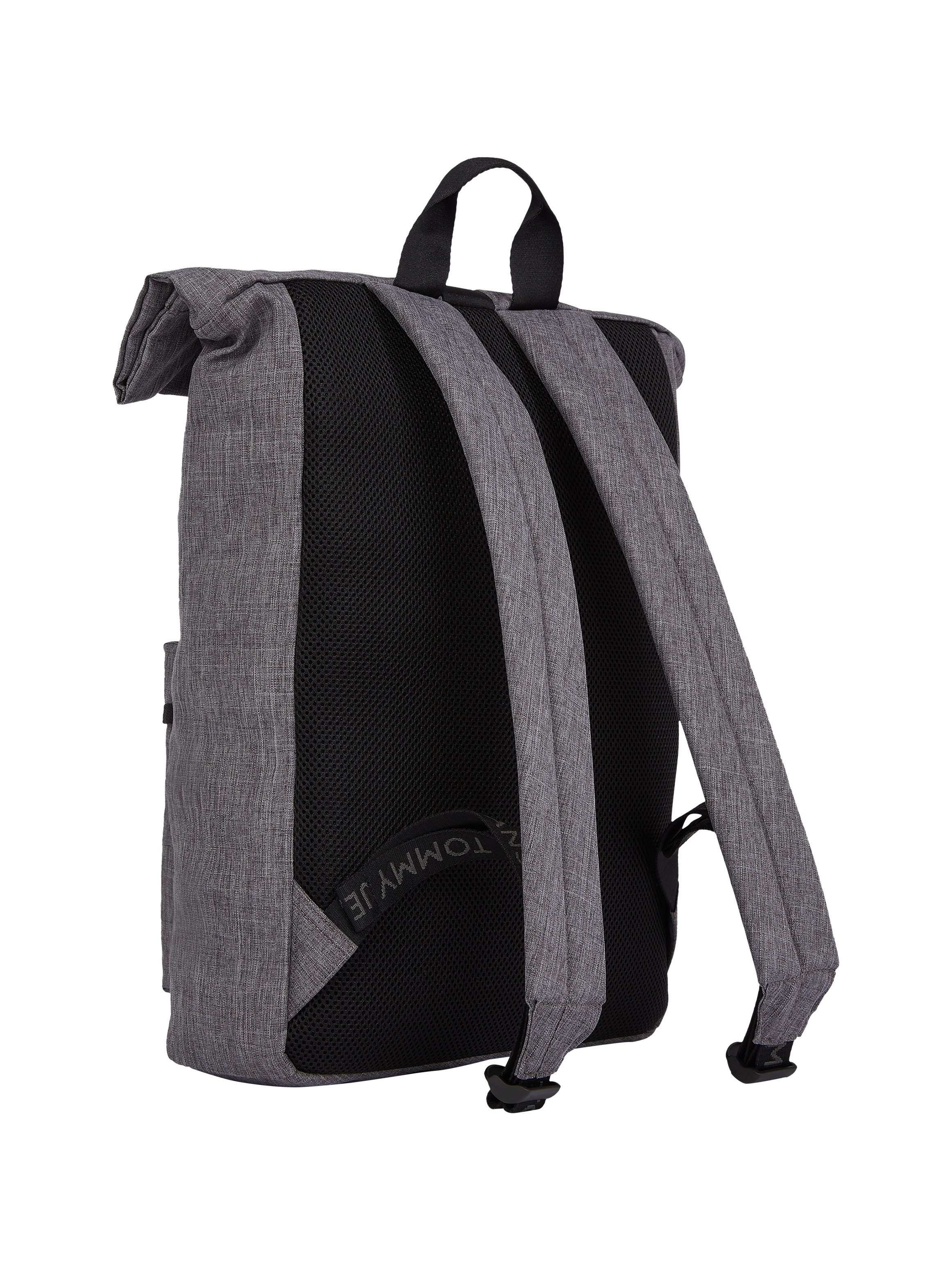 TOMMY JEANS Rugzak TJM ESS DAILY SEASONAL ROLLTOP heren vrijetijds-rucksack vrijetijds-bag met klik- en ritsluiting