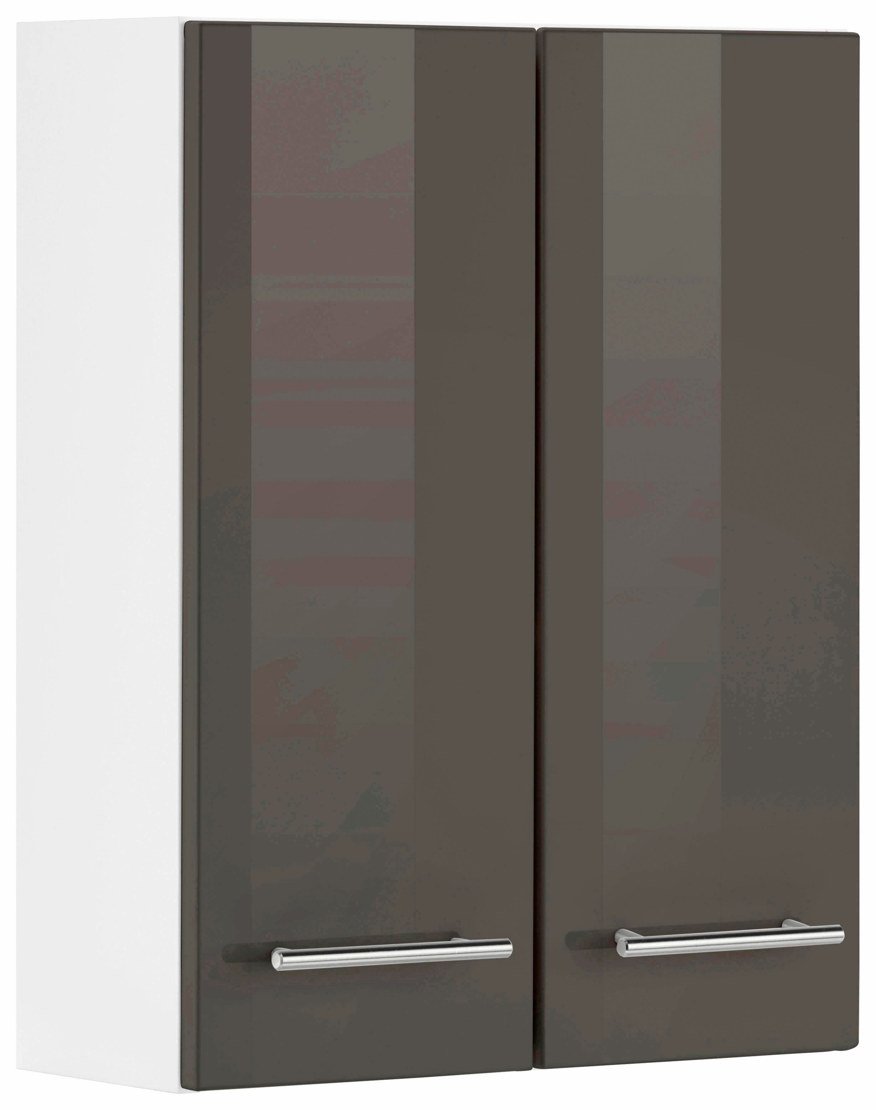 welltime Hangend kastje Venetië Badkamermeubel met breedte 50 cm, met metalen handgrepen opbergkasten grijs