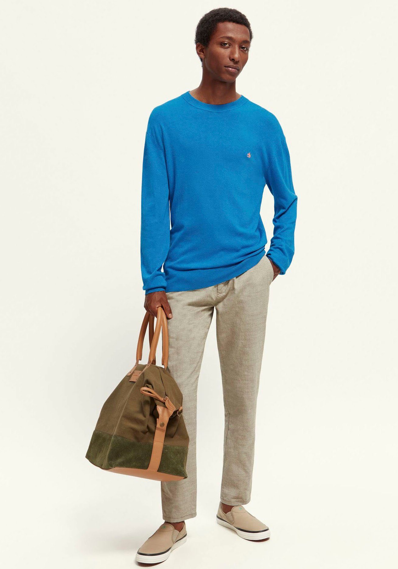 Scotch & Soda Trui met ronde hals Essentials - Ecovero viscose-blend crewneck pullover