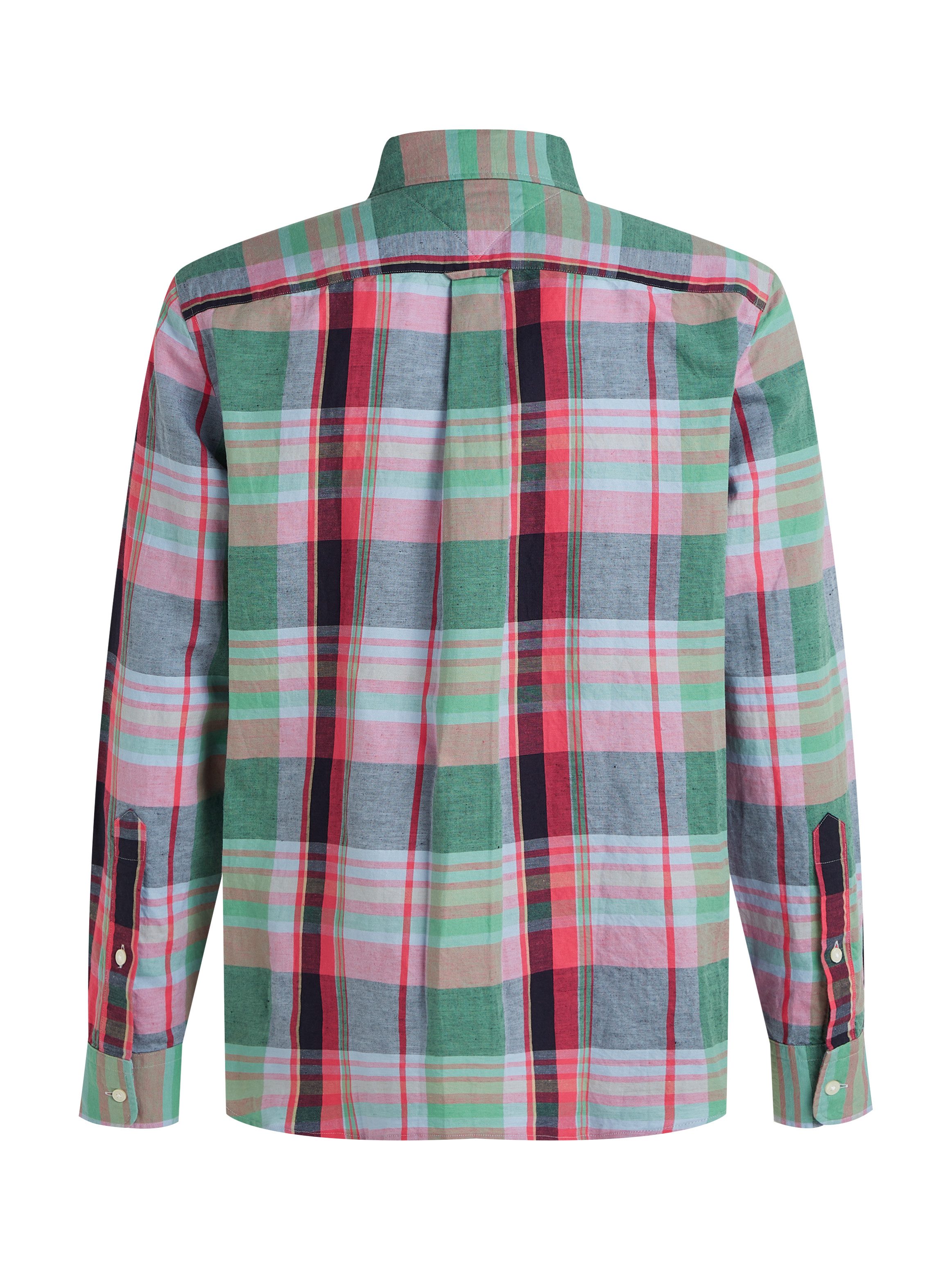 Tommy Hilfiger Overhemd met lange mouwen LINEN BLEND MADRAS CHECK