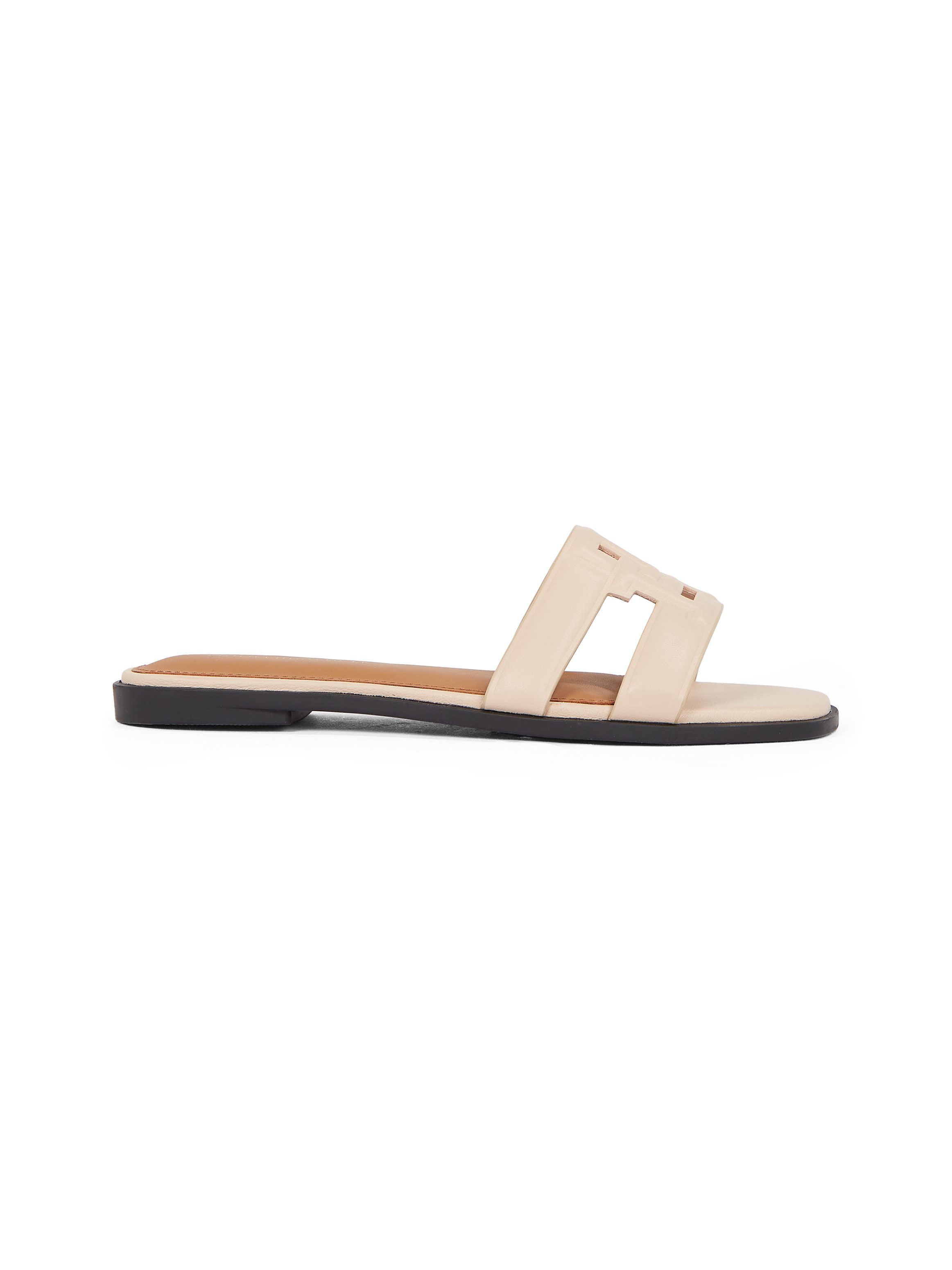 Tommy Hilfiger Slippers TH LOGO STRAP MULE , comfortabele schoen, zomerschoen, flats met th-logo