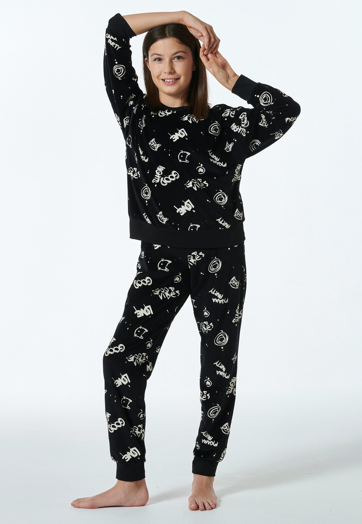Schiesser Pyjama met all-over print (2-delig)