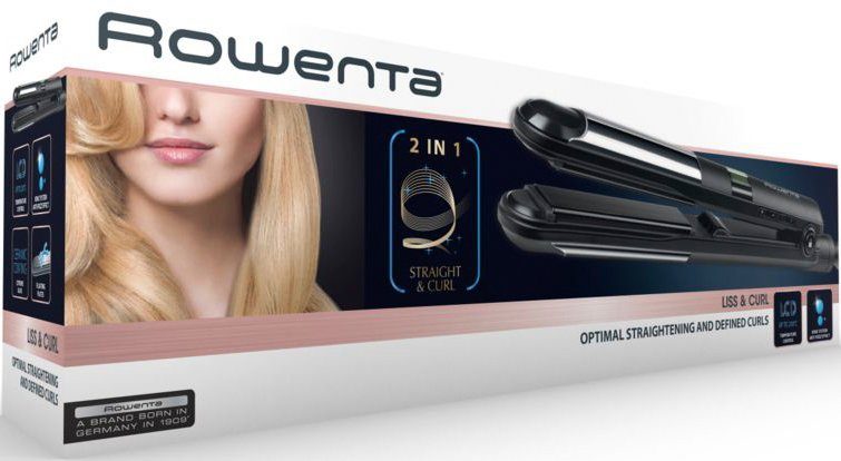 Rowenta Straightener SF4210 Liss & Curl Ionen-systeem, beweegbare keramiek-bladen, snelle opwarming