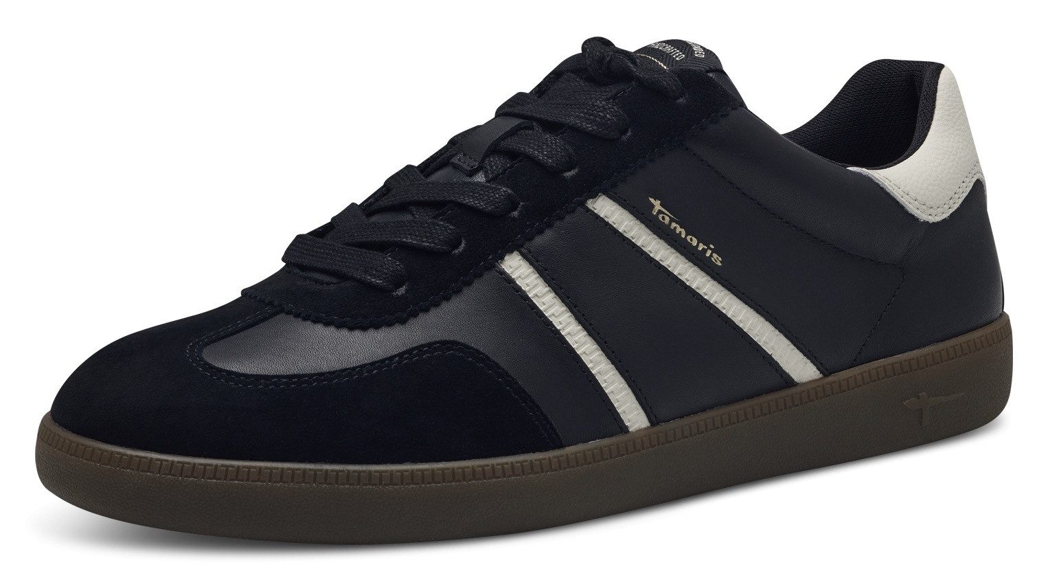 Tamaris Plateausneakers vrijetijdsschoen, lage schoen, veterschoen met gepolsterde schacht