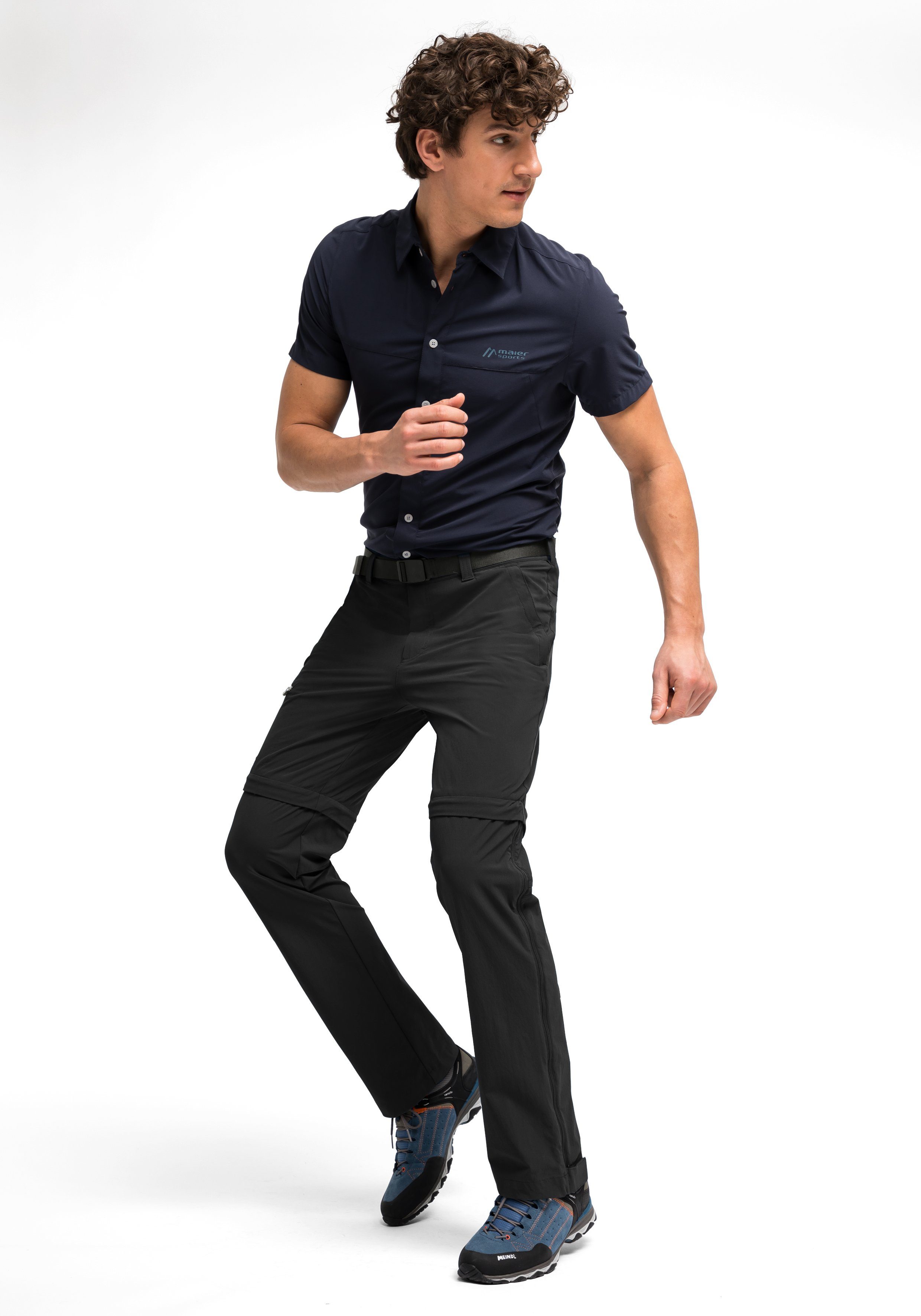 Maier Sports Functionele broek TAJO Heren wandelbroek, afritsbare outdoorbroek, 4 zakken, regular fit