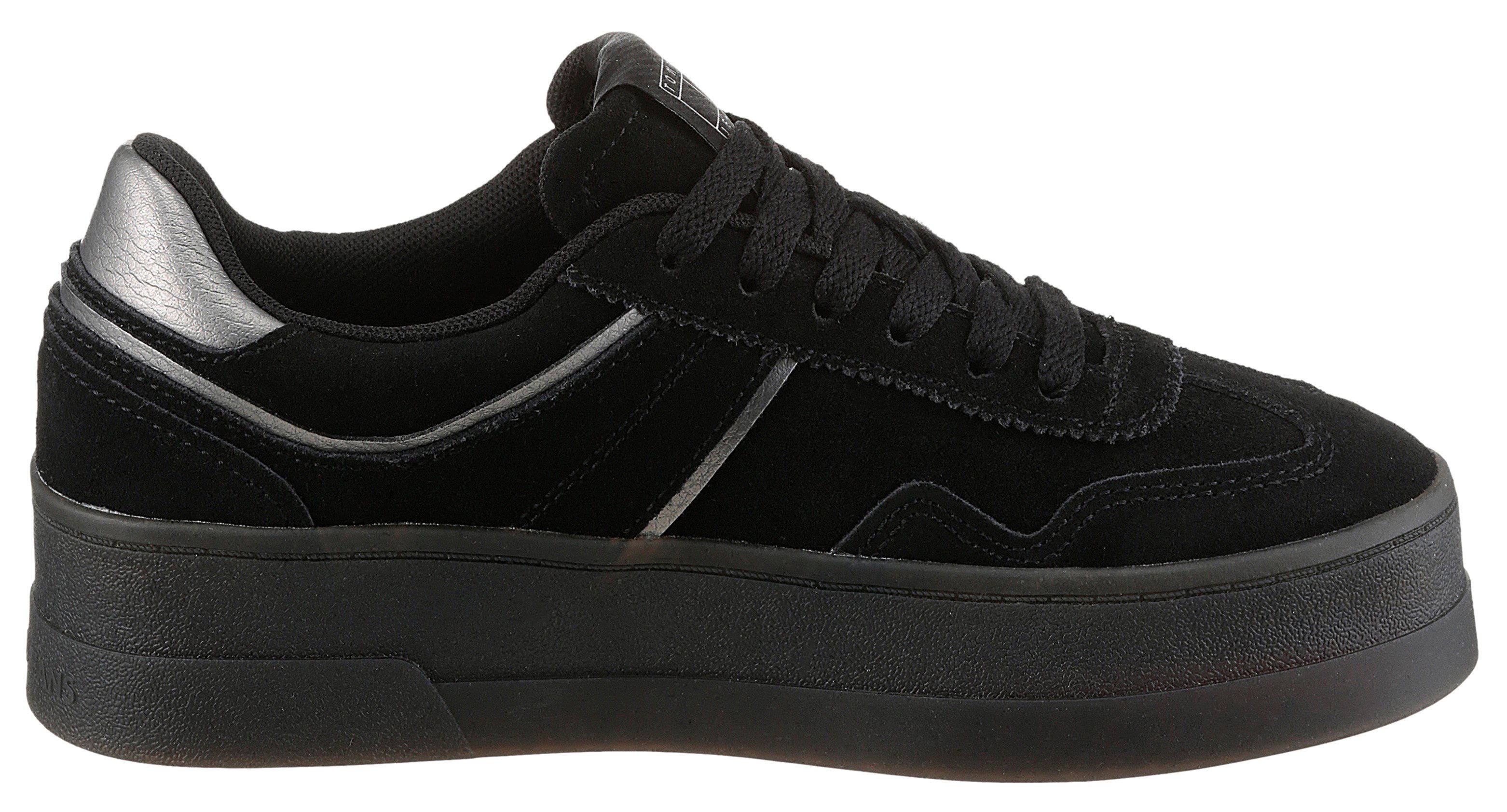 TOMMY JEANS Plateausneakers THE GREENWICH FLATFORM ELEVATED veterschoenen, vrijetijdsschoen, lage schoen met logo-applicatie