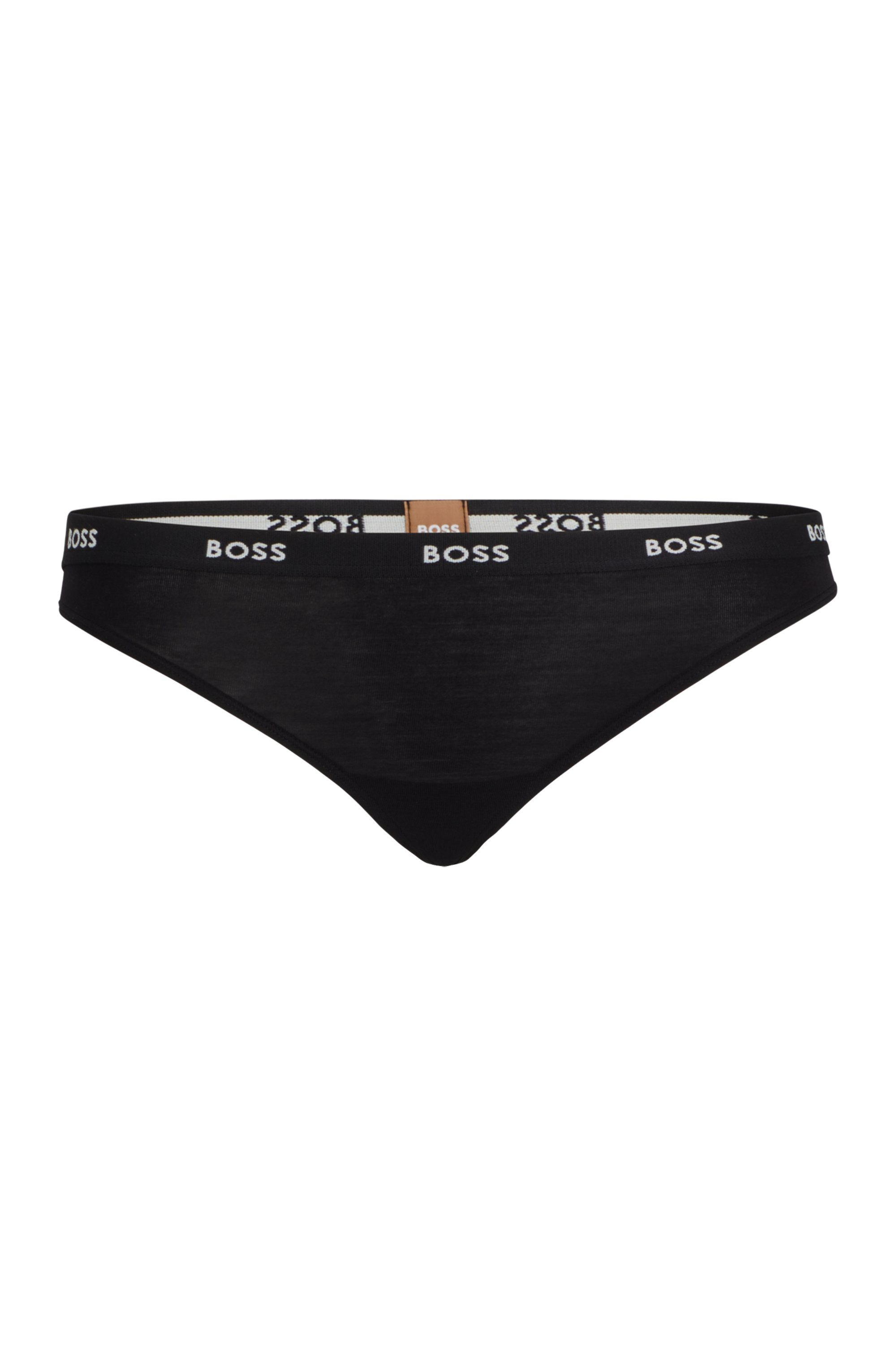 BOSS String THONG CI met boss logotekst op de tailleband