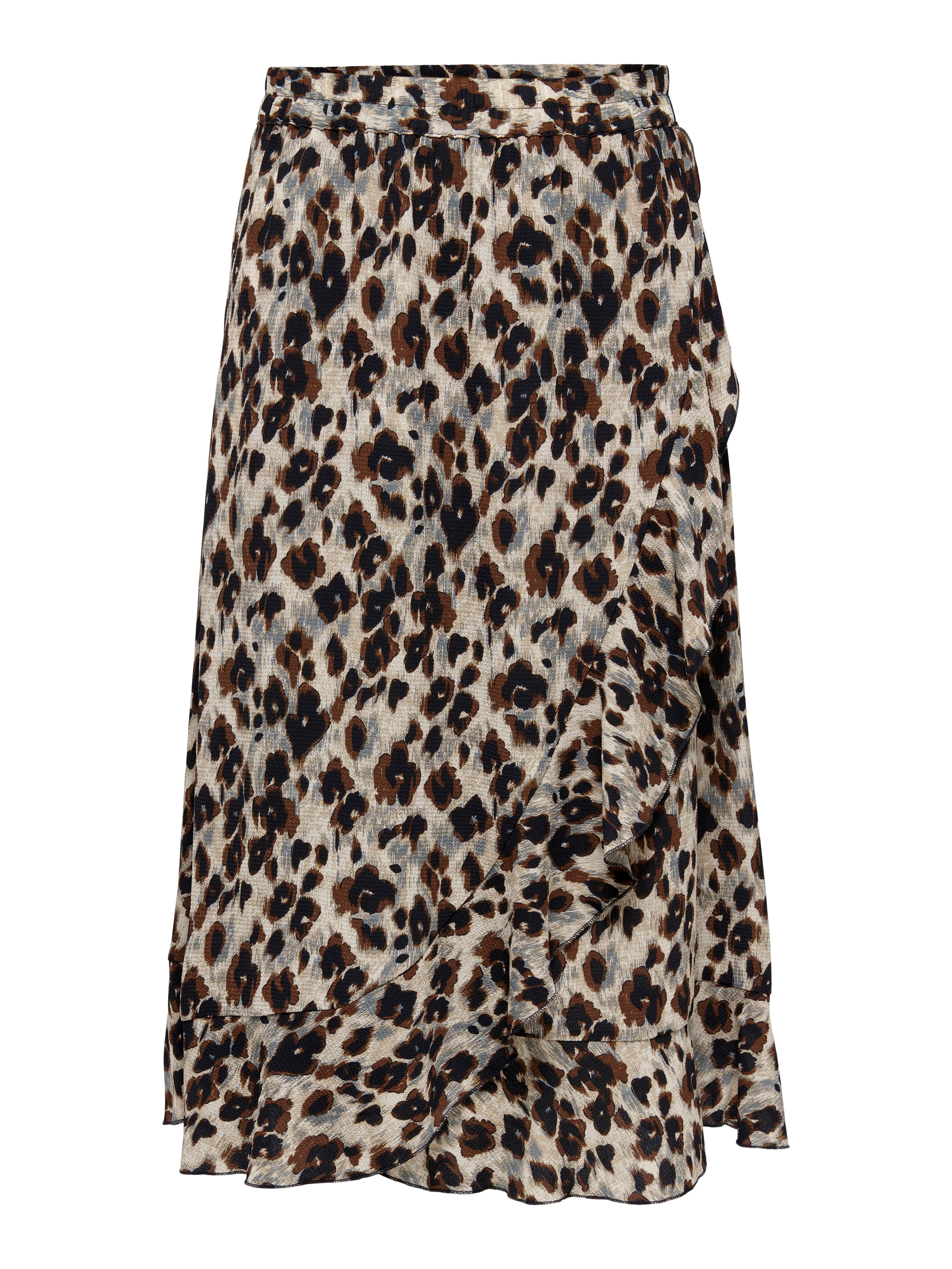 Only Wikkelrok ONLCARLY FLOUNCE LONG SKIRT