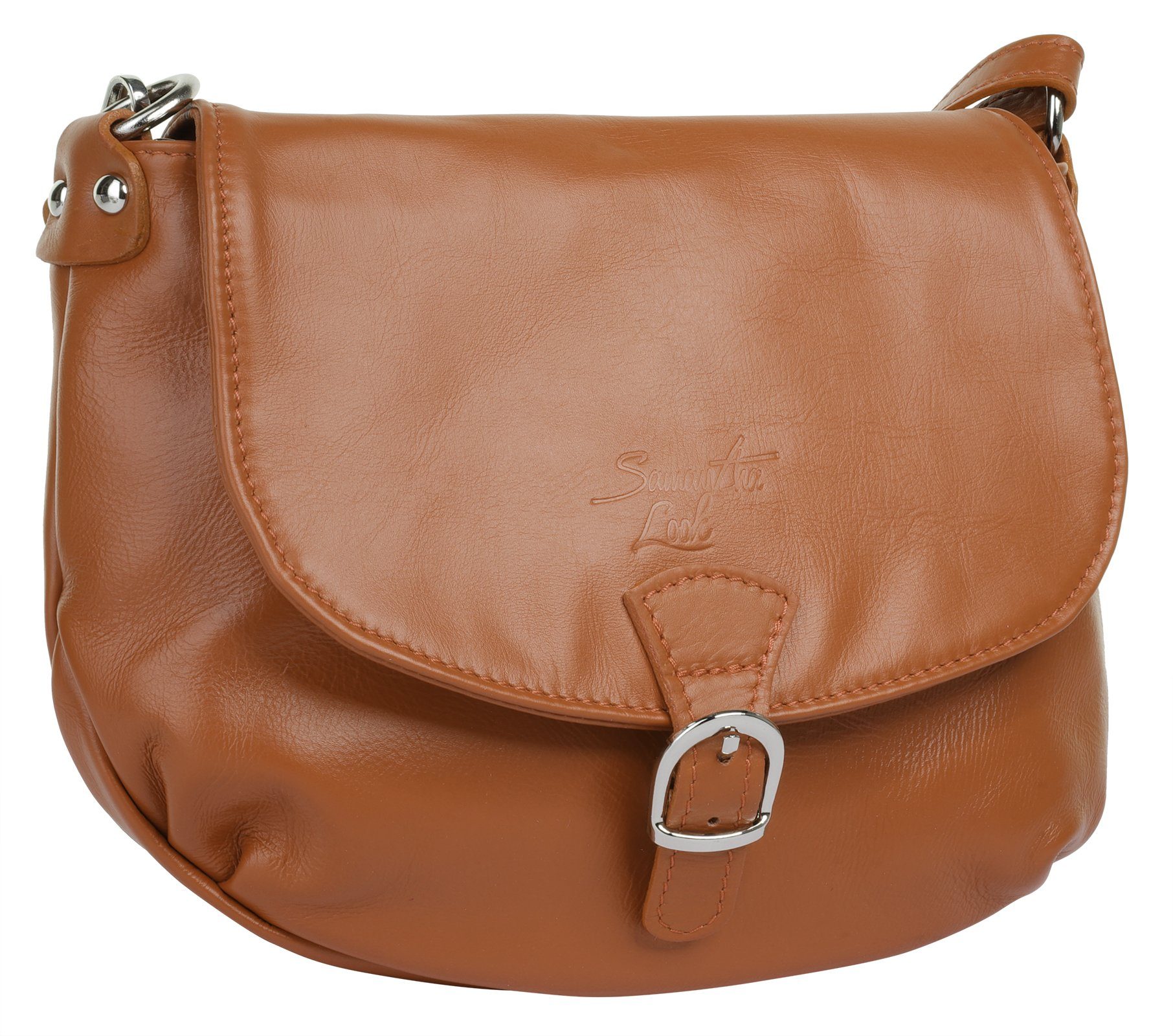 Samantha Look Schoudertas echt leer, made in italy