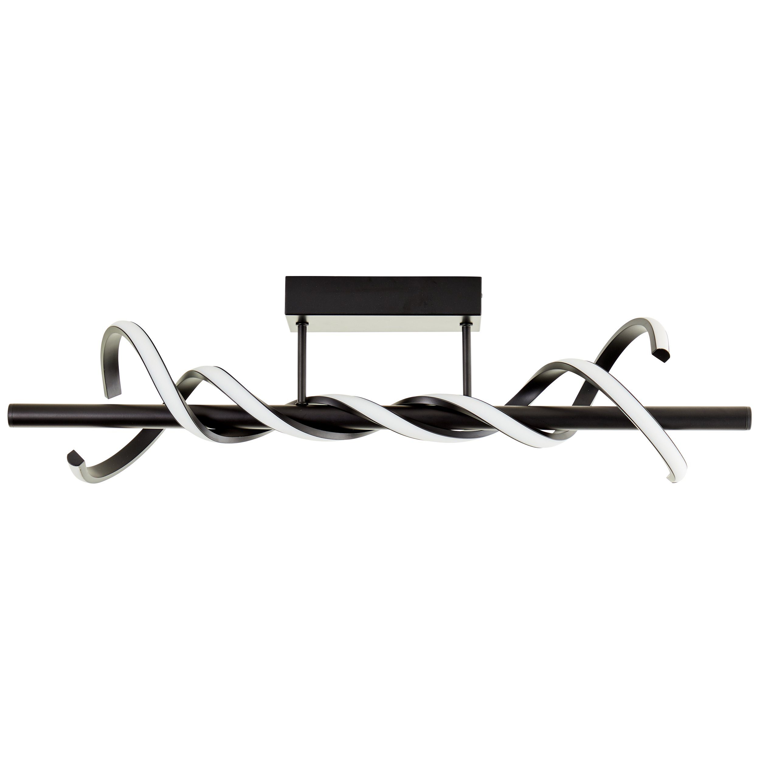 Brilliant Leuchten Led-plafondlamp Amalie Breedte 76 cm, 2100 lm, metaal/kunststof, zwart