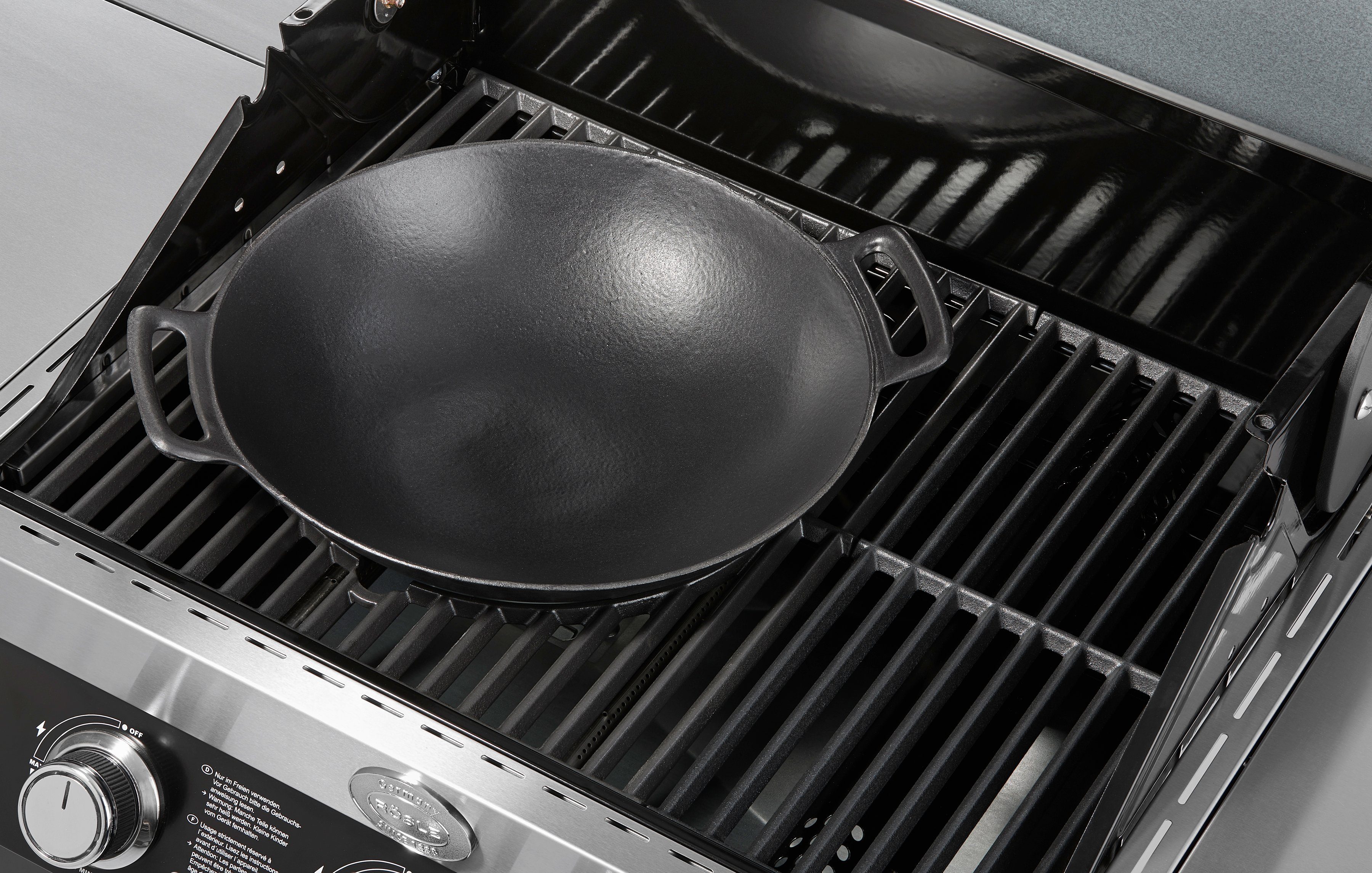 ROESLE Wok VARIO, 25409 voor kookplaat en grill (1-delig)