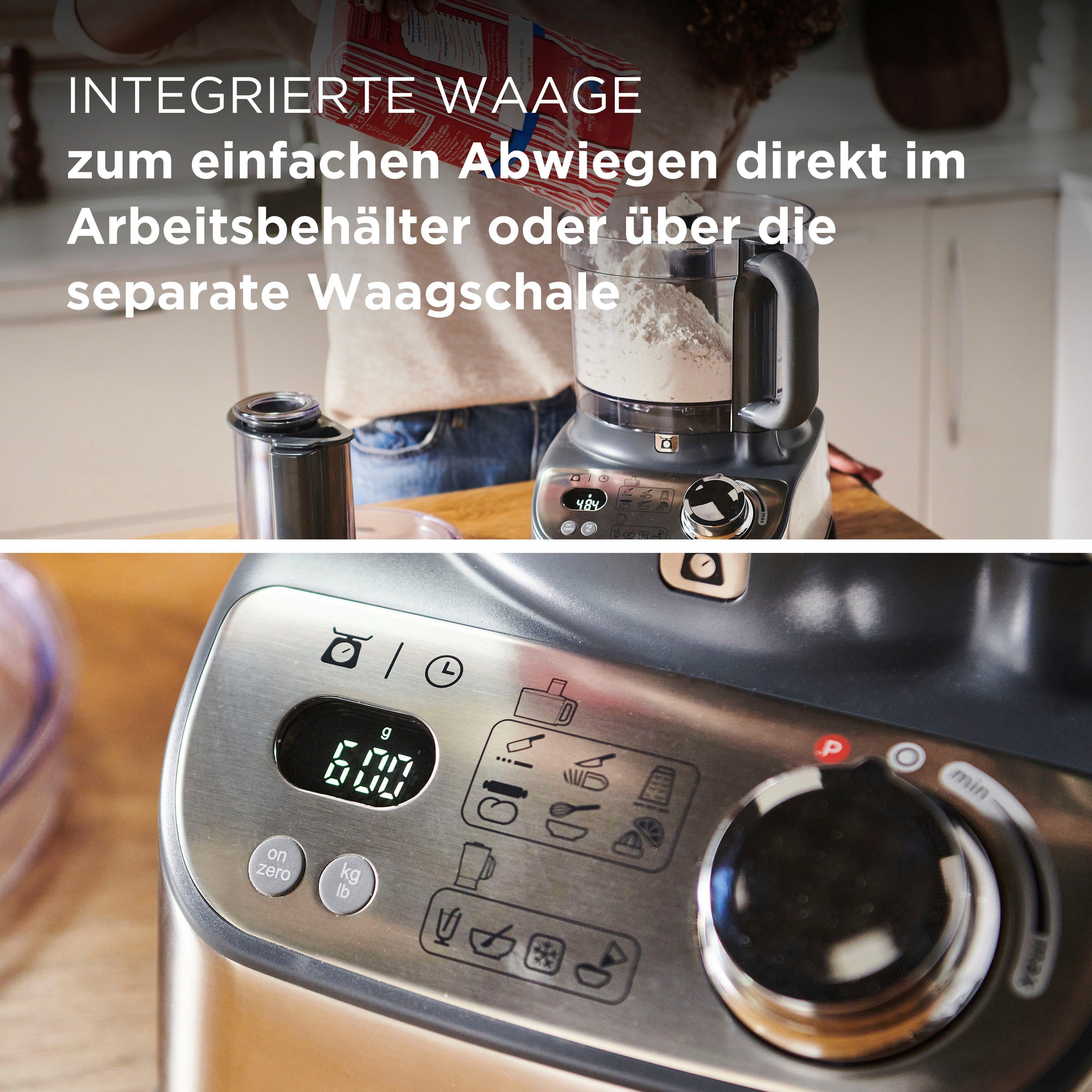KENWOOD Compacte keukenmachine FDM72.990SS Multipro XL Weigh+