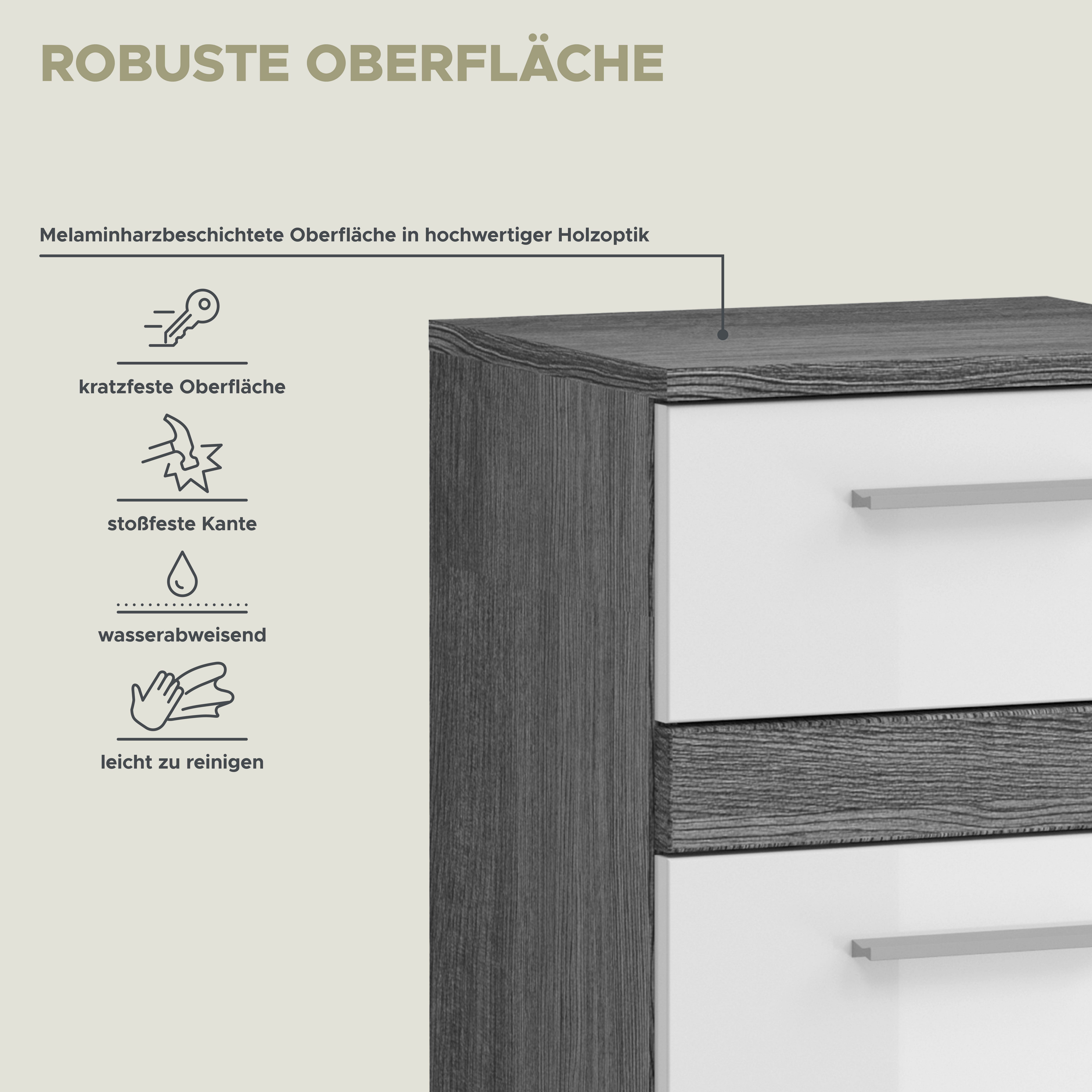 welltime Onderkast LUCCA, TOPSELLER!, Breedte 35 cm, 1 deur (TA verwisselbaar), 1 lade