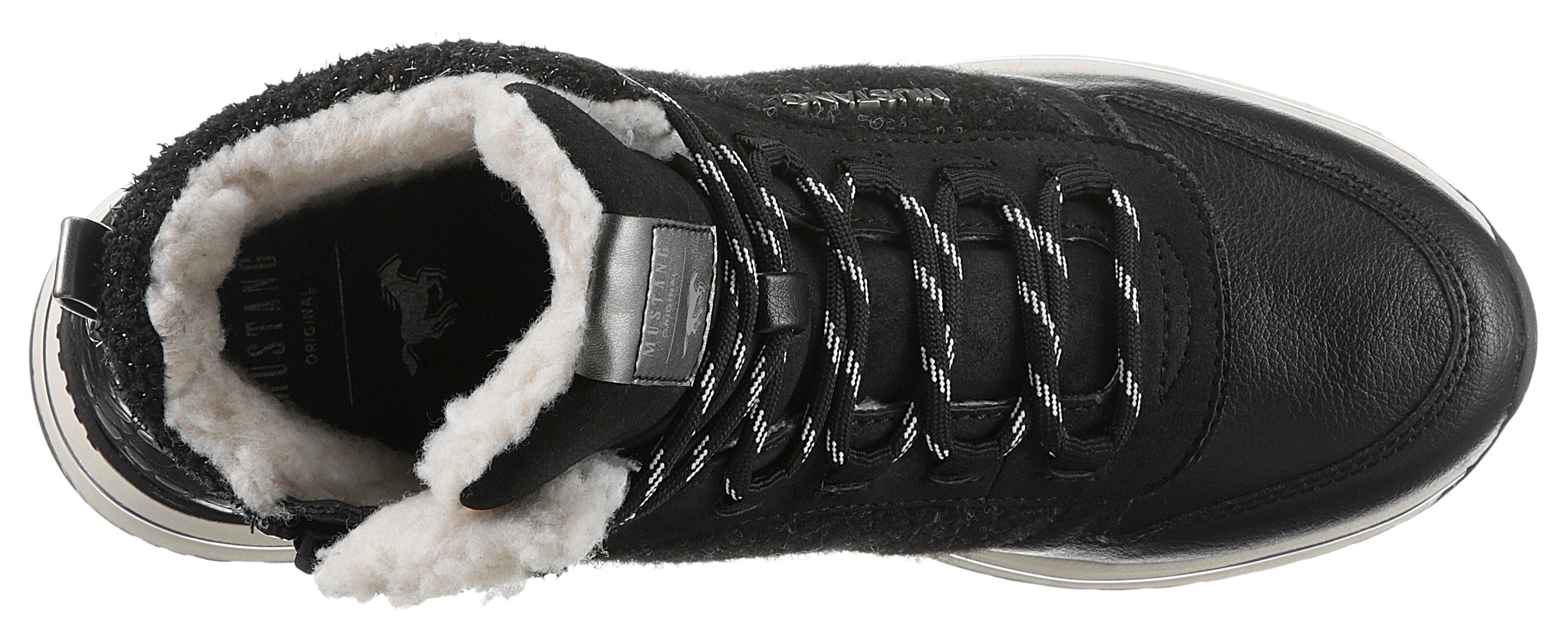 Mustang Shoes Winterlaarzen met beleg in kroko-look