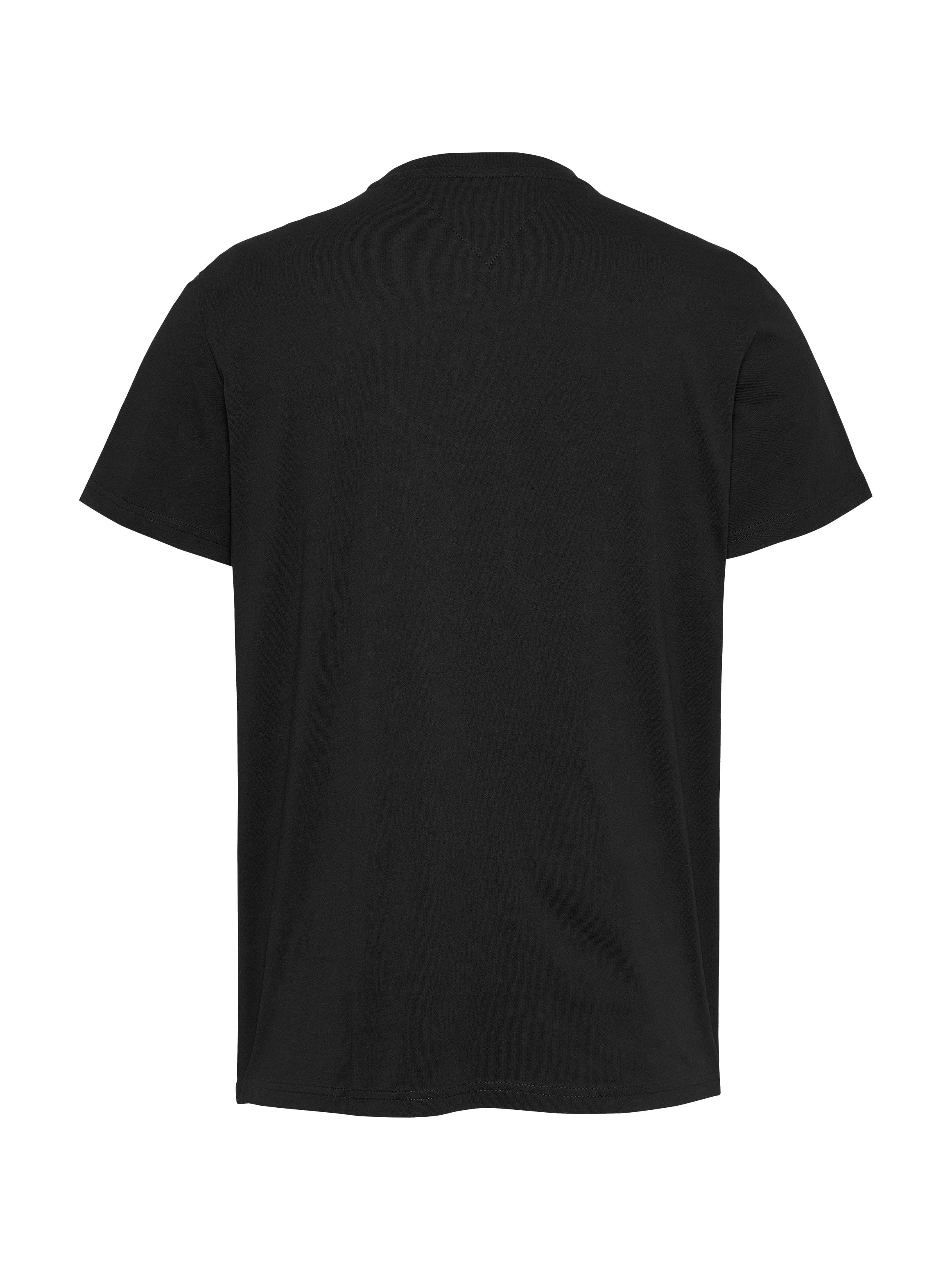 Tommy Jeans Plus Shirt met ronde hals TJM SLIM ENTRY GRAPHIC TEE EXT in grote maten met logo-borduursel op de mouw