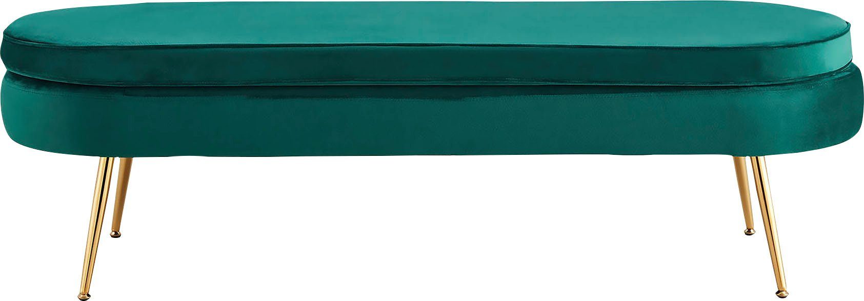 SalesFever Bank Clam Breedte 142 cm, goudkleurige metalen poten