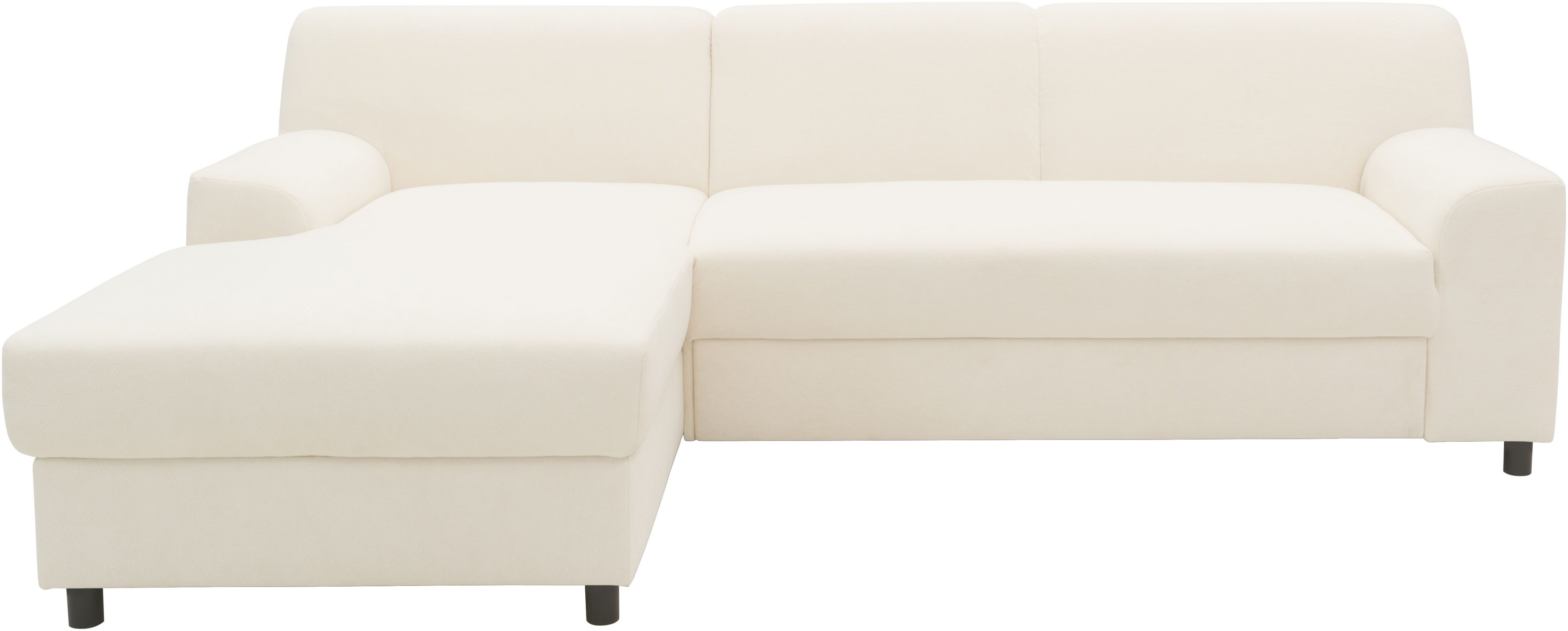 DOMO collection Hoekbank Turah 2, L-Vorm, Corduroy of Luxe-Microvezel, comfortabele binnenvering