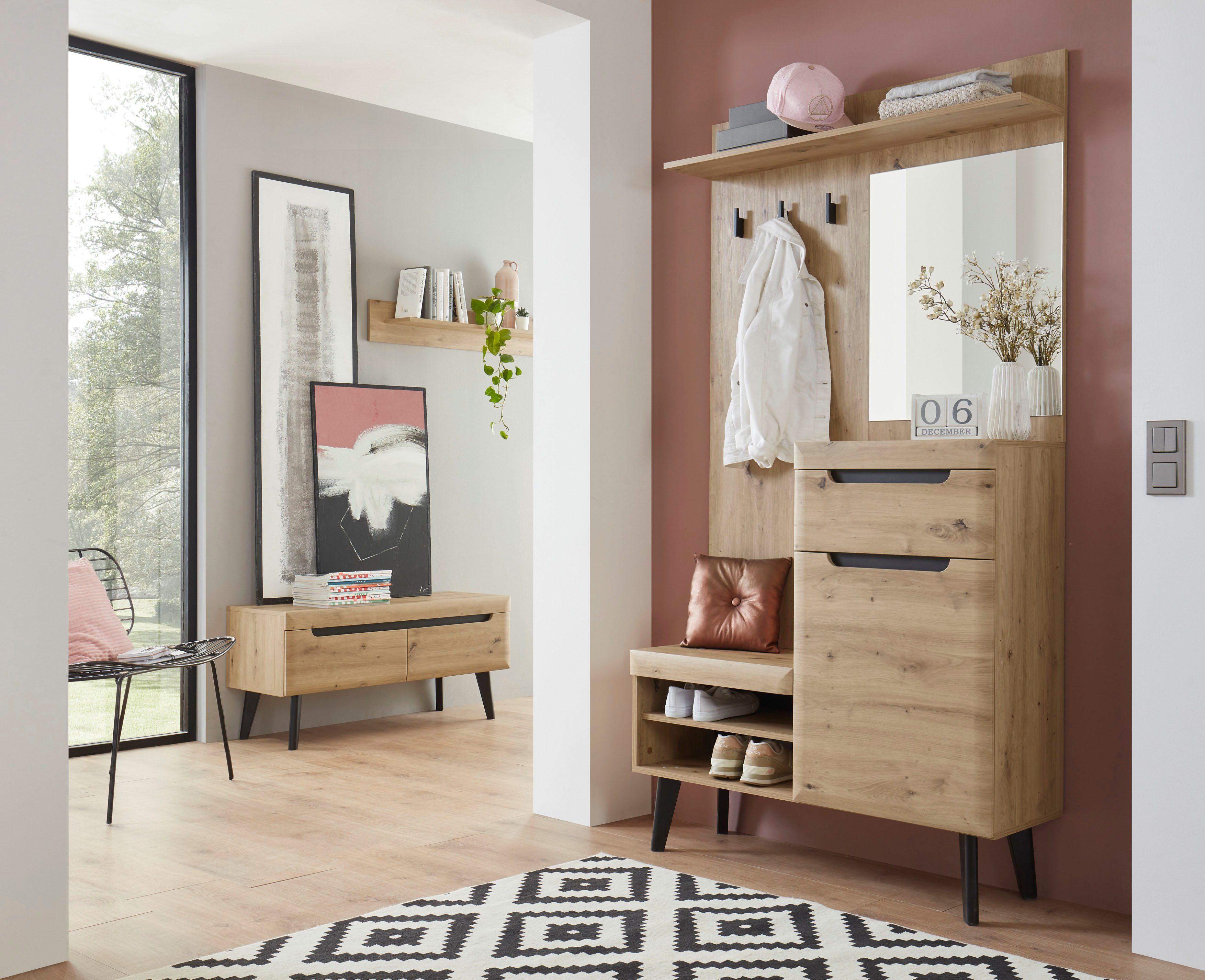 INOSIGN Halmeubelset TORGE mooie scandi look (set, 3-delig)