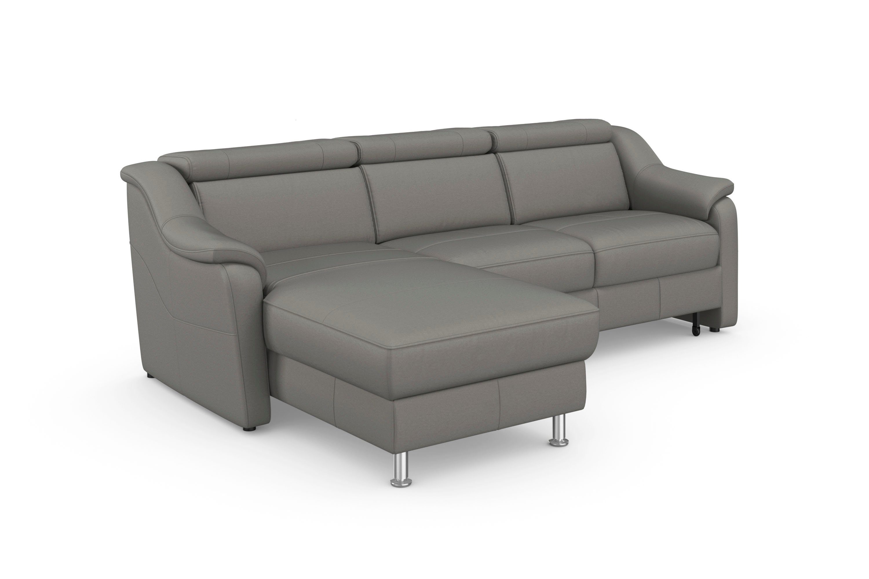 sit&more Hoekbank Freetown L-vorm met verstelbare hoofdsteun en comfortabele binnenvering