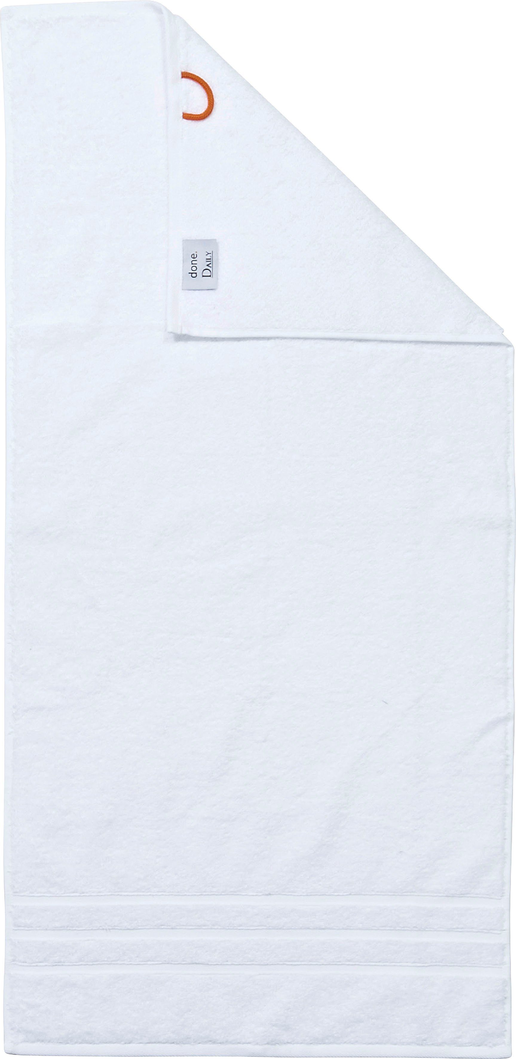 done.® Handdoekenset Daily uni Unikleurig, absorberende walk-badstof (set, 4 stuks)