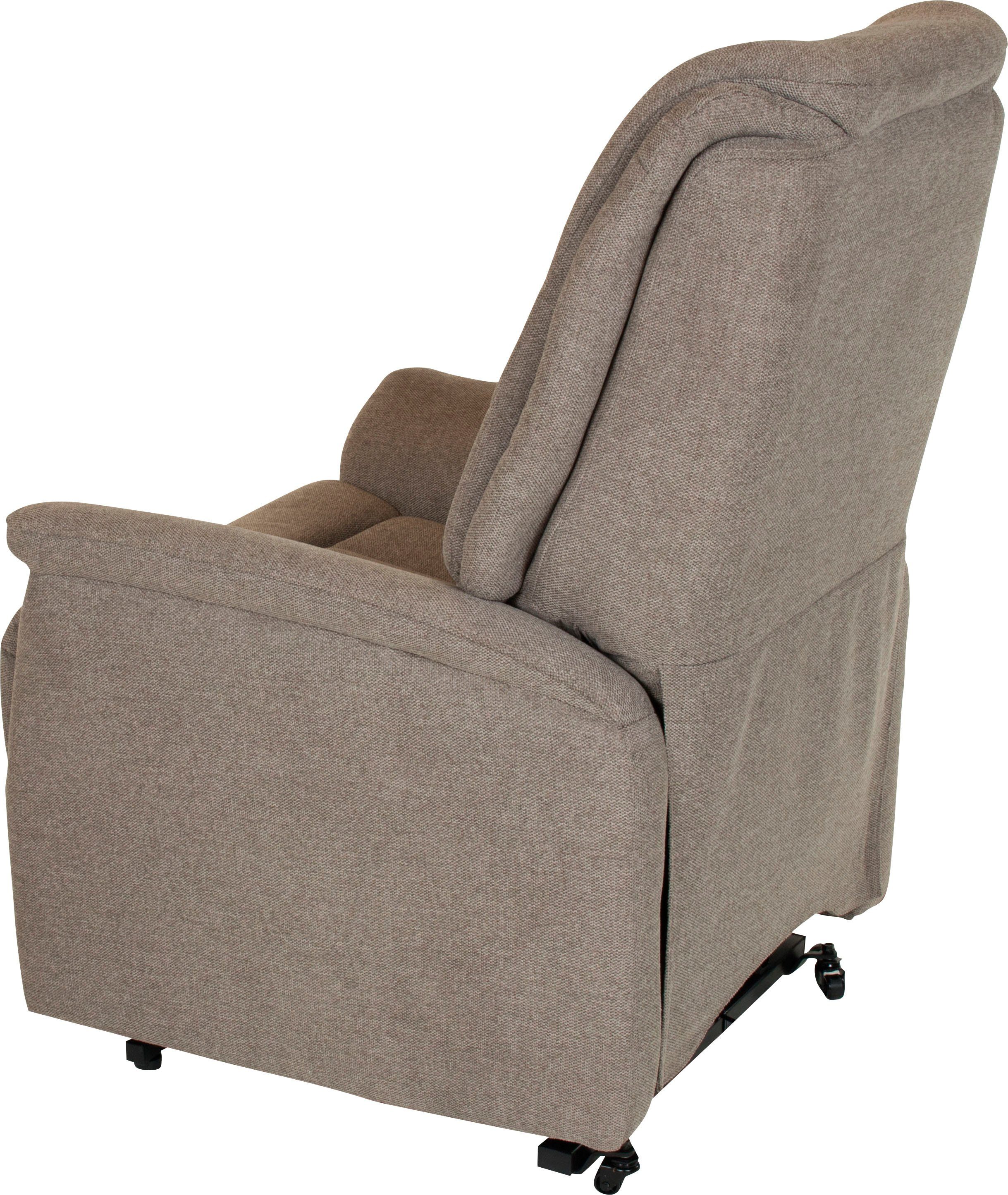 Duo Collection Relaxfauteuil Noli XXL tot 150 kg draagvermogen, met elektrische opstahulp Relaxfunctie en pocketveren binnenvering met stalen nosagvering