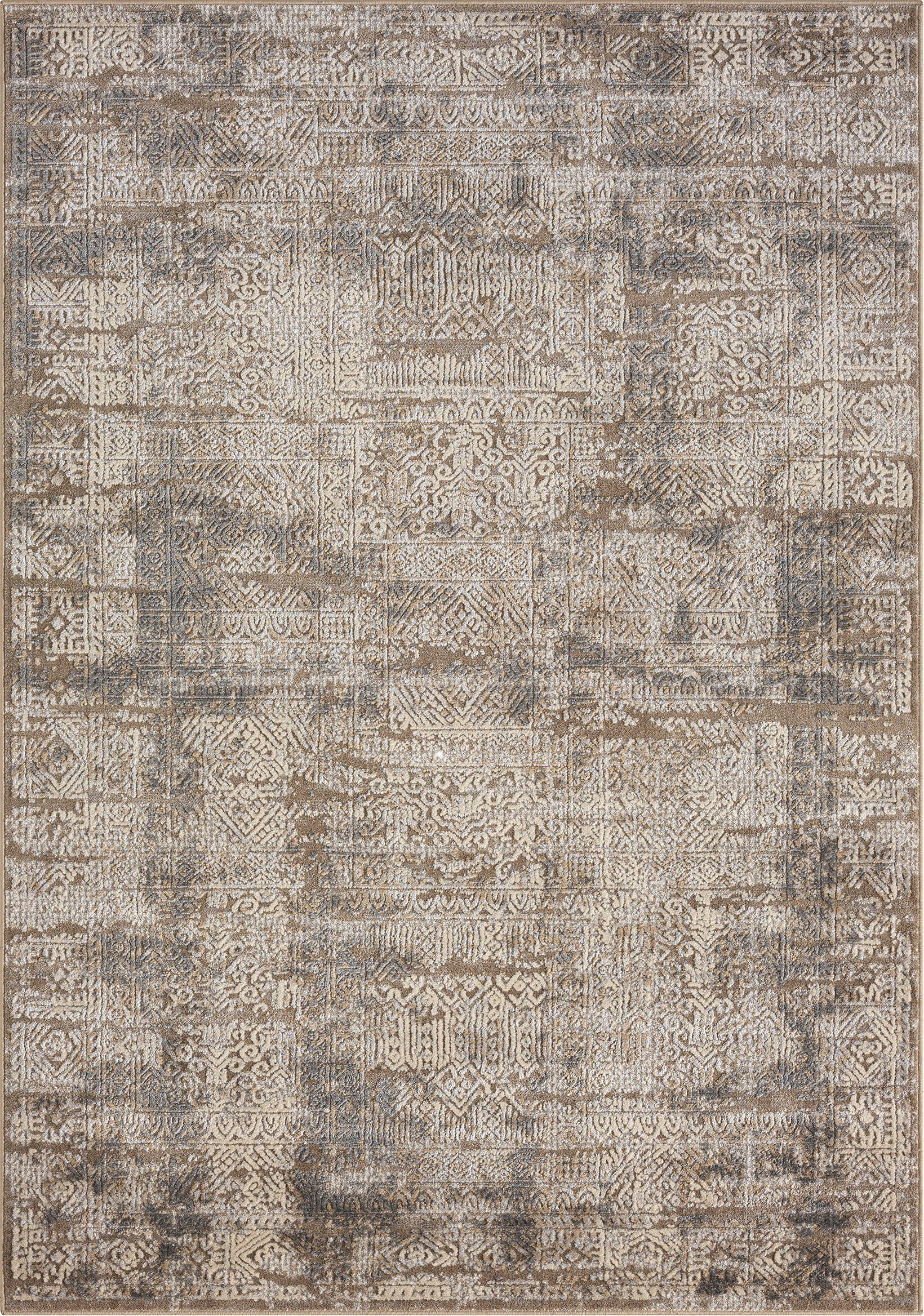 my home Vloerkleed SELIN discrete glans, krimp-garen-effect, in vintage-look, dichte kwaliteit