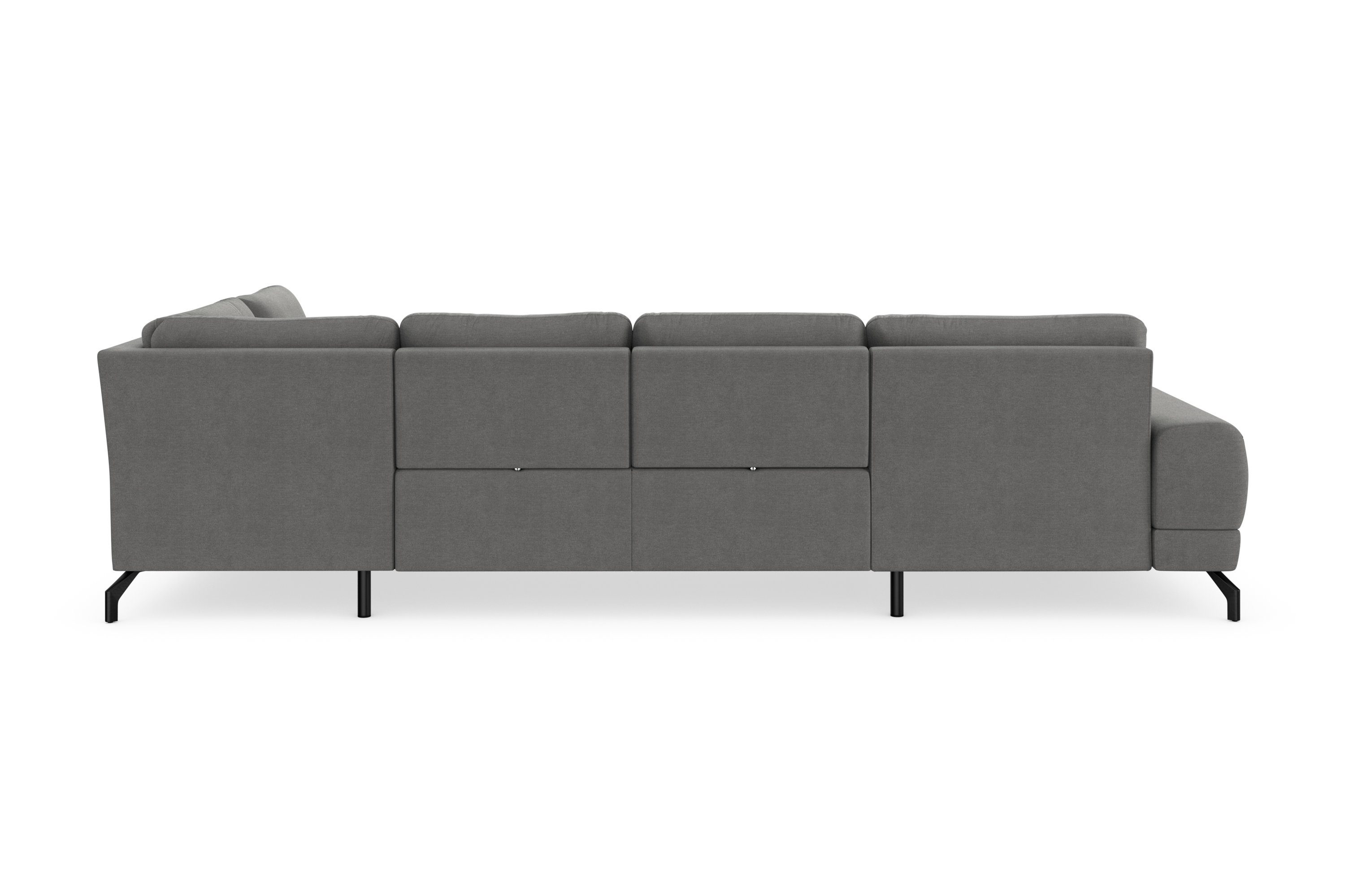 sit&more Zithoek Cinturo U-vorm inclusief zitdiepteverstelling en binnenvering, zithoogte 45 cm