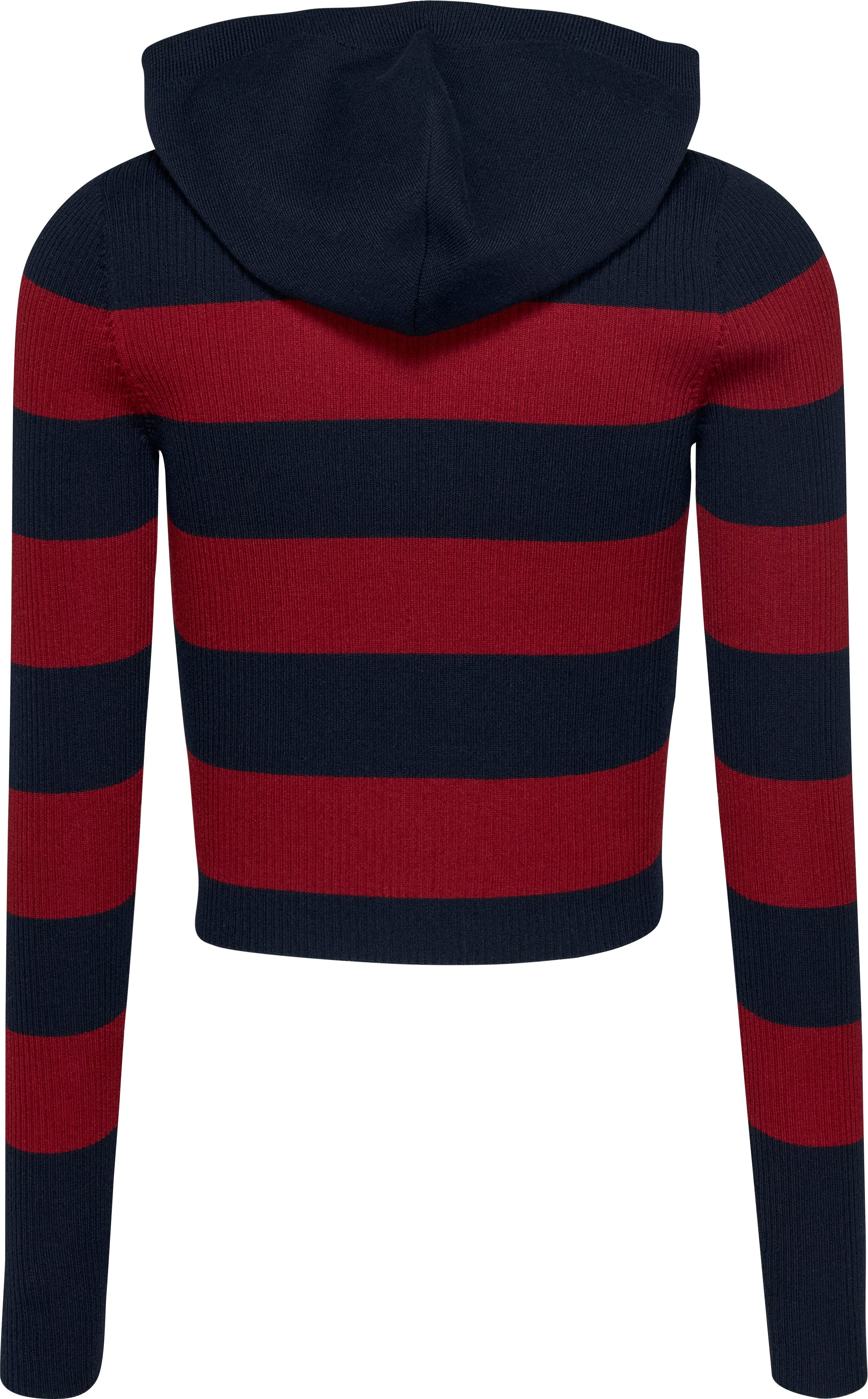 TOMMY JEANS Capuchontrui TJW STRIPE 1/4 ZIP HOOD SWEATER