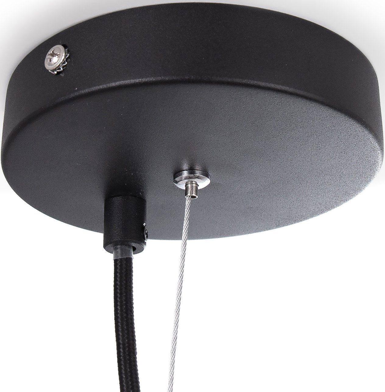 Paco Home Hanglamp Kotter Led, E27, lamp voor woonkamer eetkamer keuken, in hoogte verstelbaar