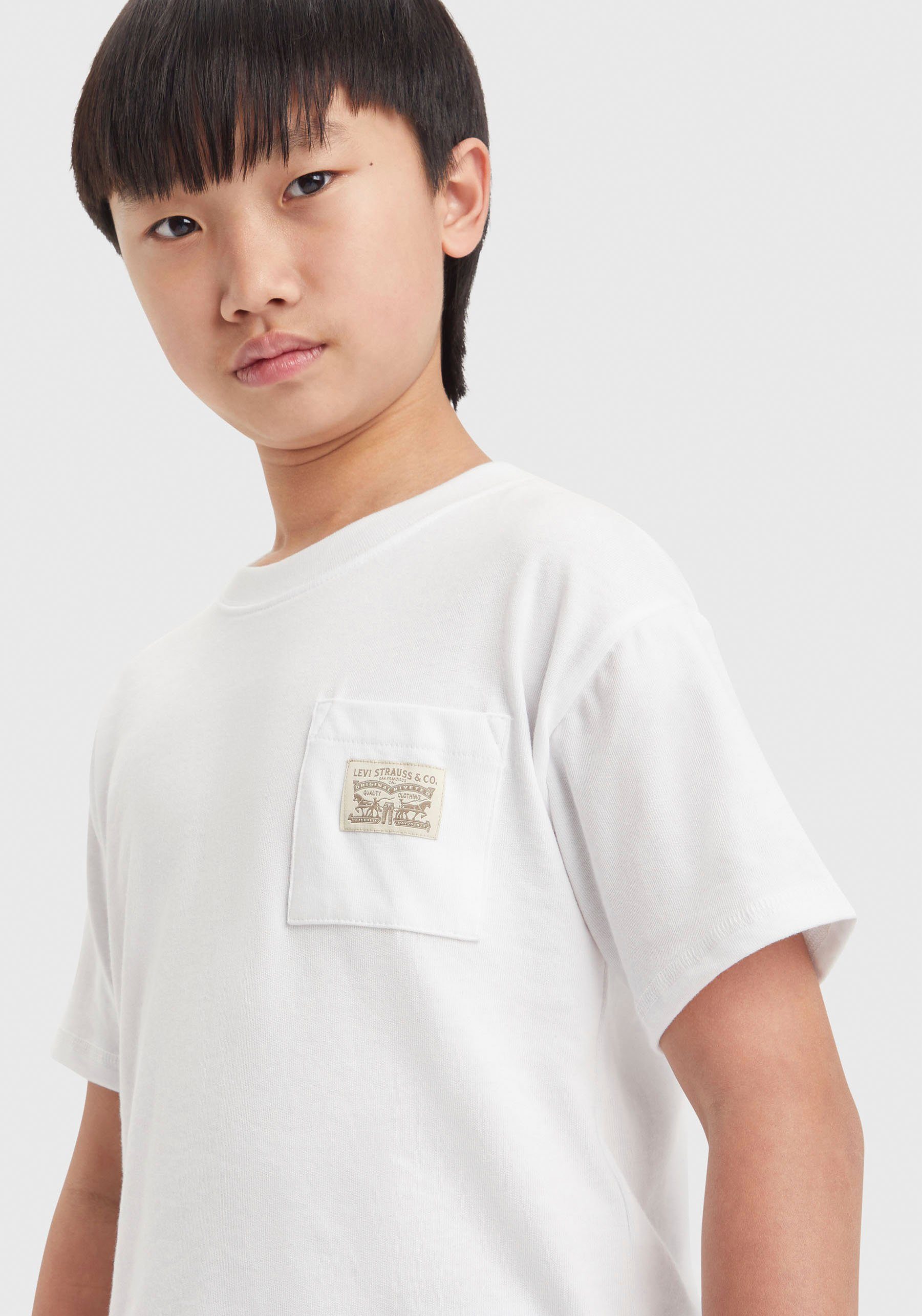 Levi's Kidswear T-shirt LVB CURVED HEM POCKET TEE