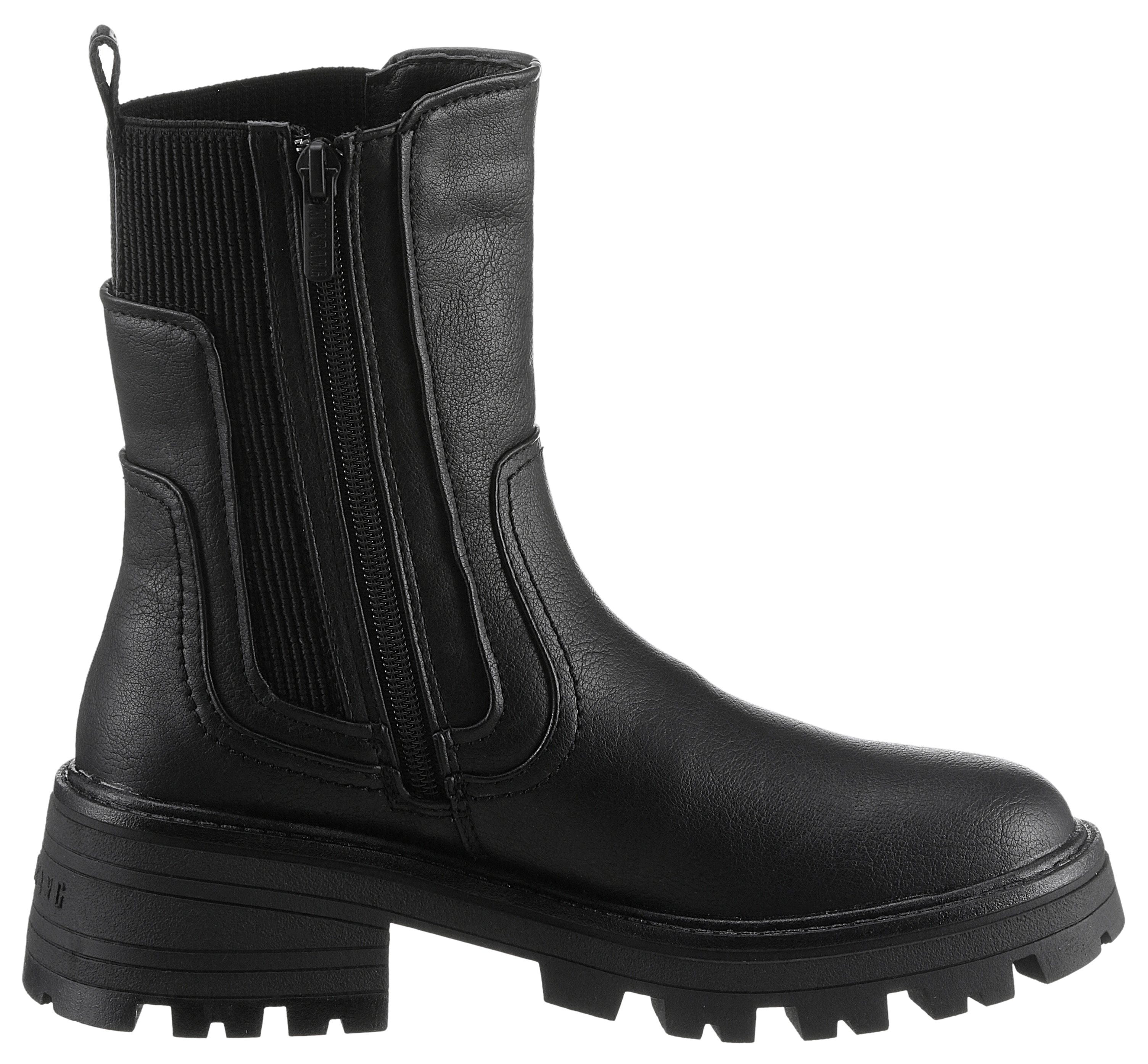 Mustang Shoes Chelsea-boots Slip-on laarzen, herfstschoen met comfortabele stretchinzet