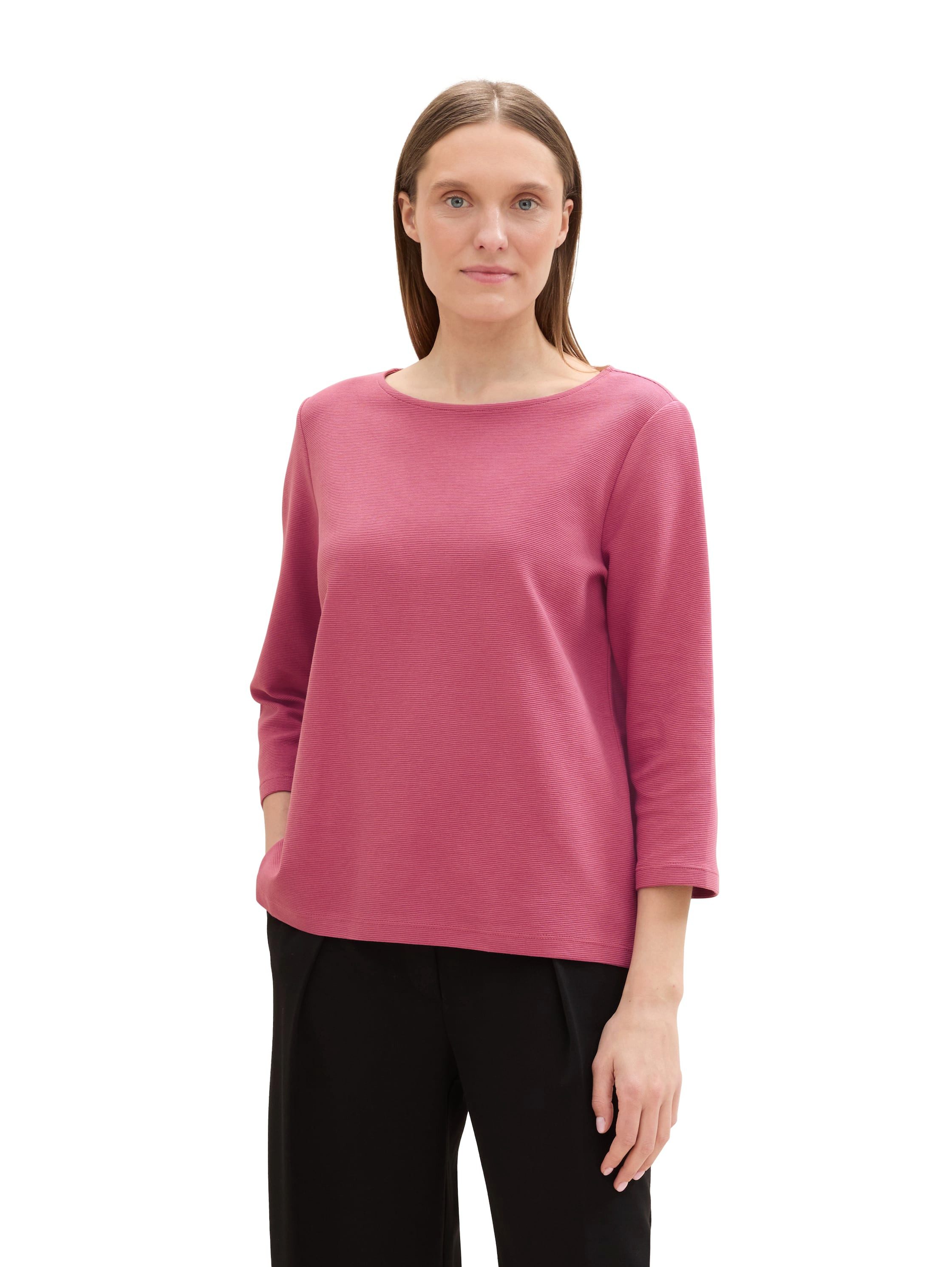 Tom Tailor Shirt met lange mouwen met structuur