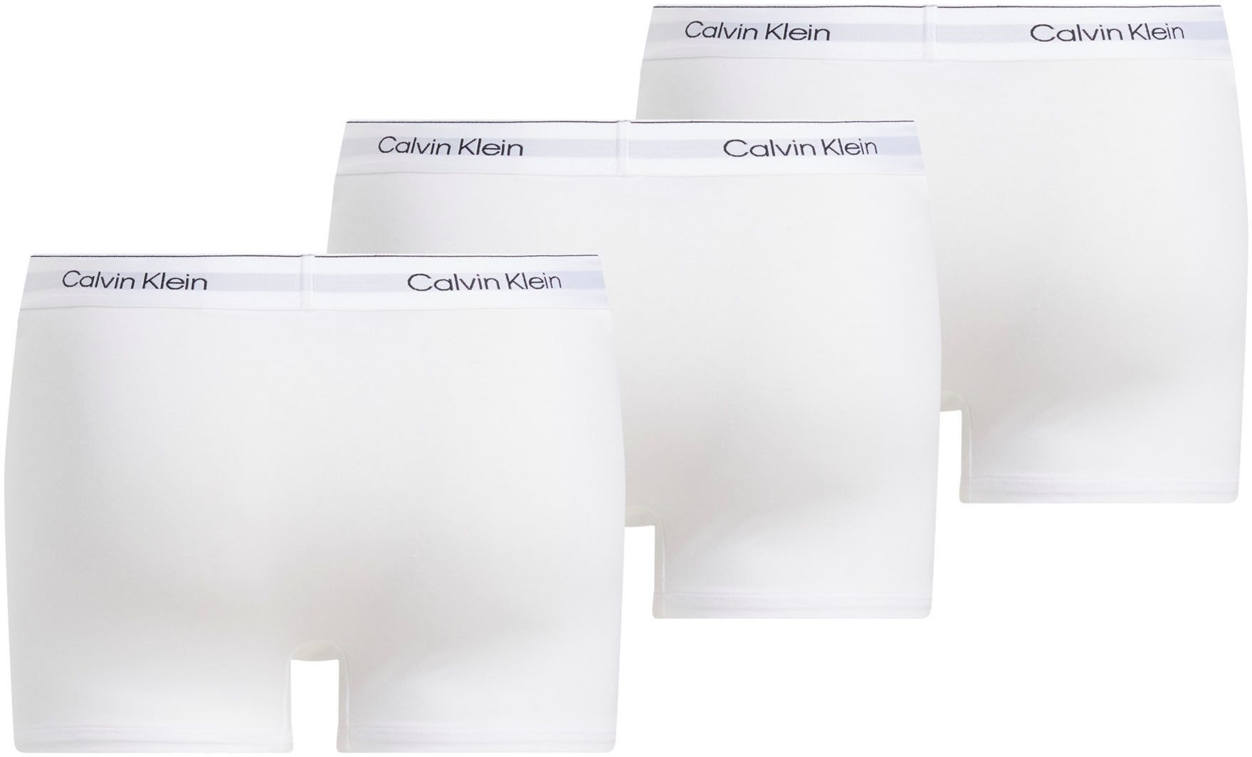 Calvin Klein Boxershort TRUNK 3PK met logo-elastische tailleband (3 stuks) (set, 3 stuks)