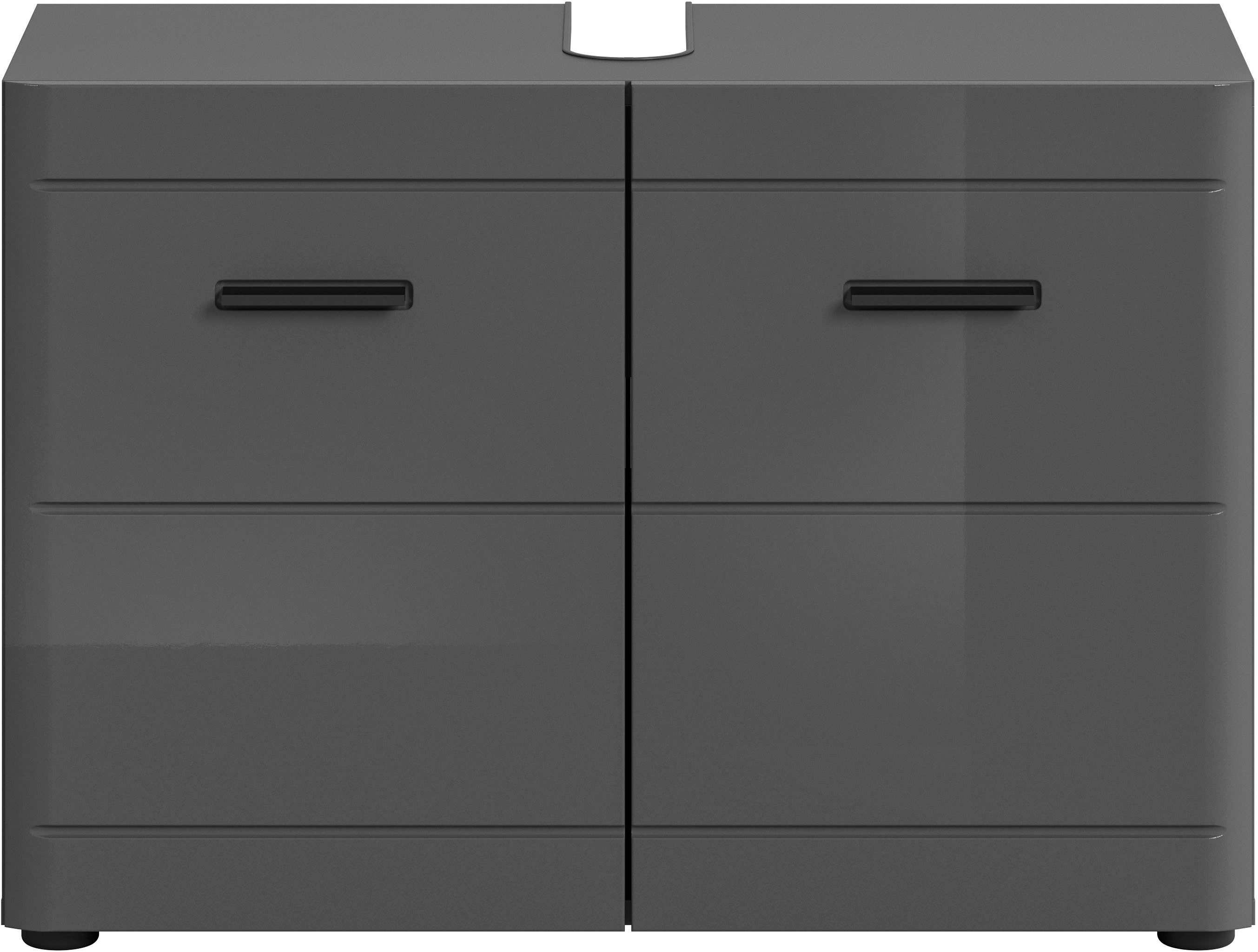 welltime Wastafelonderkast Doux, breedte 80 cm, 2 deuren, 1 plank, verdeelde achterwand